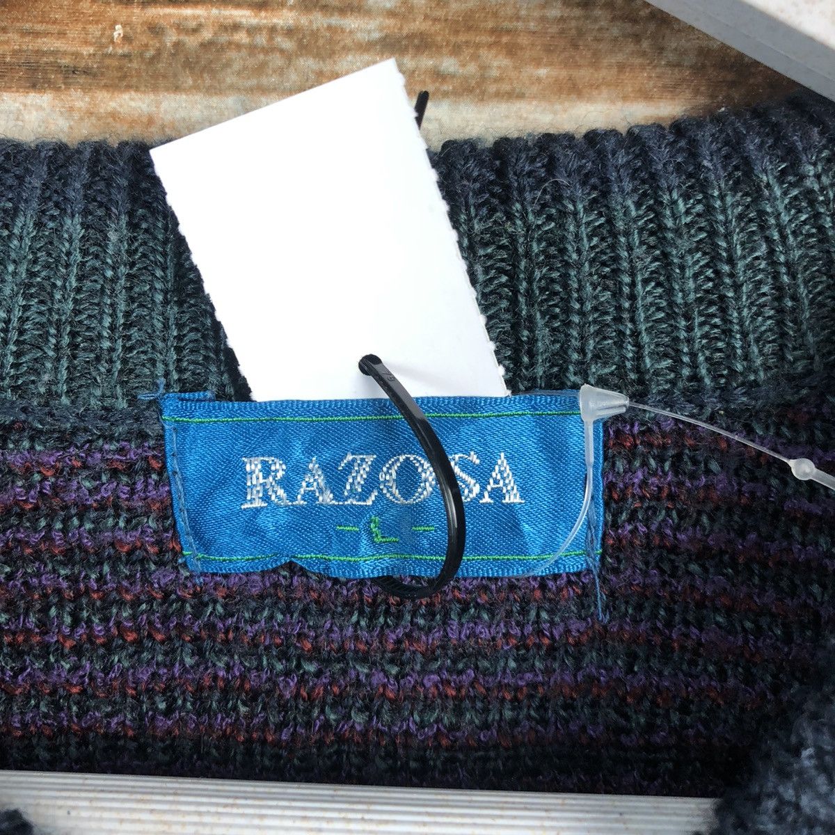 Vintage Rasoza art vintage japan Purple Knitwear #A1801 Size US M / EU 48-50 / 2 - 9 Thumbnail