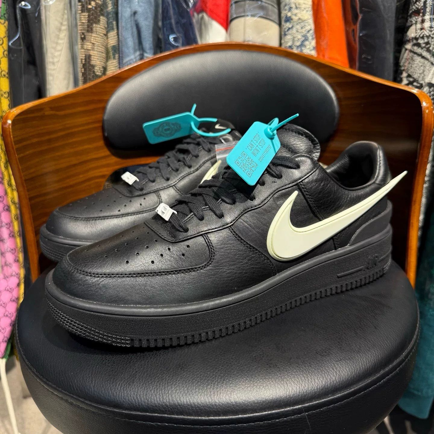 Nike Ambush AF1 Black Lowtop Sneakers 47.5 Men Size US 14 / EU 47 - 1 Thumbnail