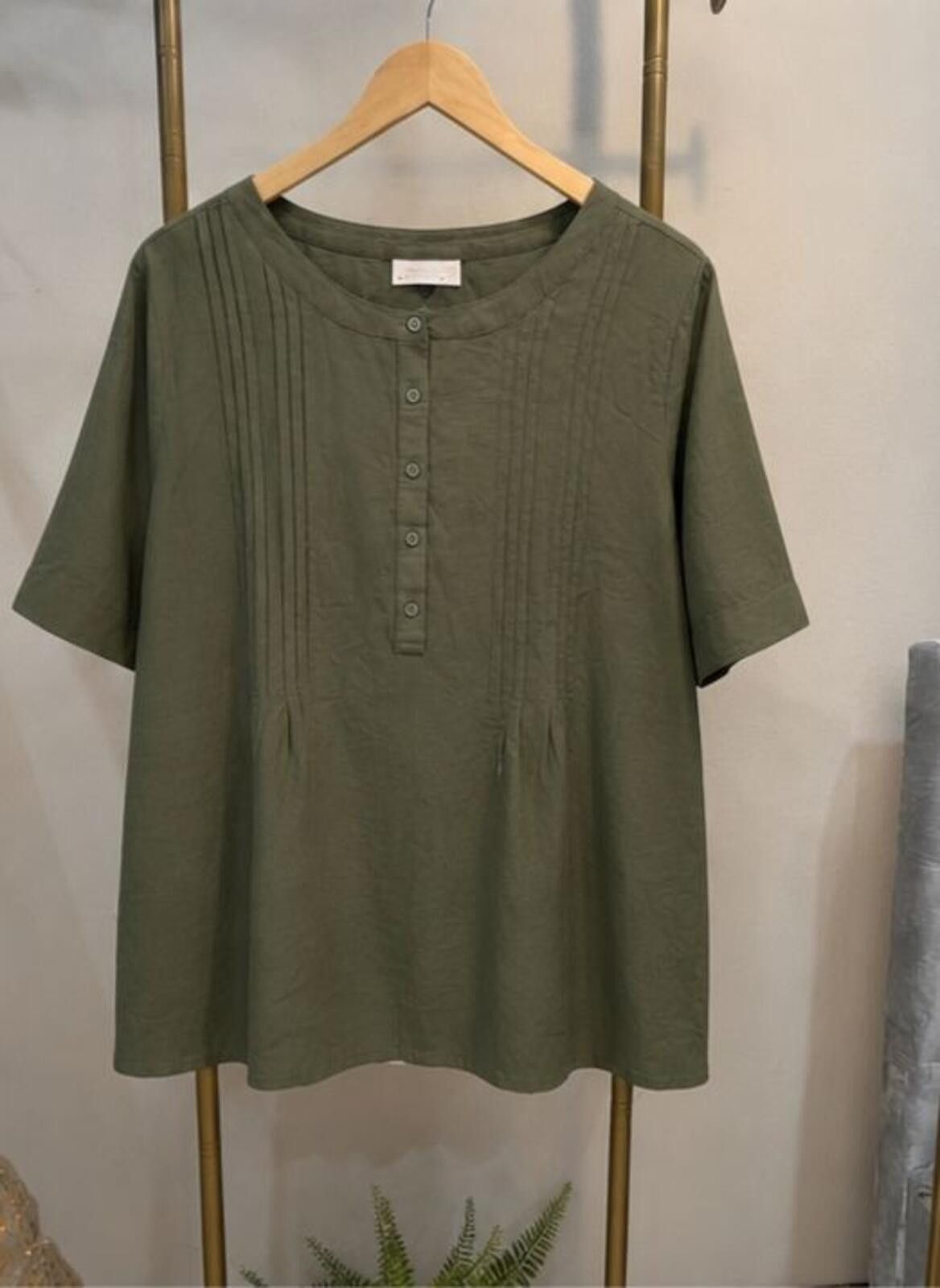 Other XXL Brand New Boho chic half-sleeve khaki Size XXL / US 16-18 / IT 52-54 - 1 Thumbnail