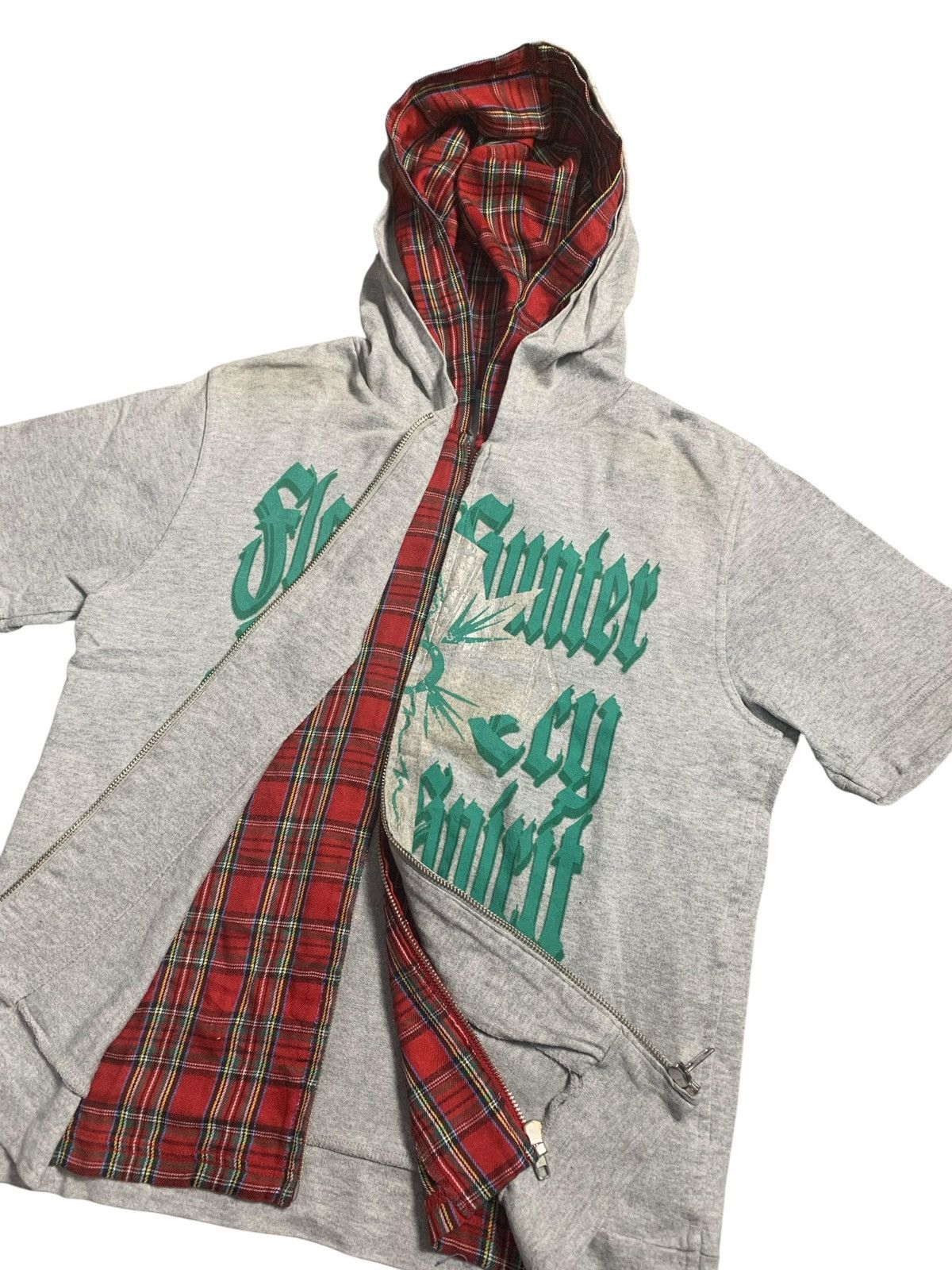 20471120 SLASH HUNTER FUR ZIP HOODIE DOUBLE LAYER IFSIX LGB STYLE Size US M / EU 48-50 / 2 - 4 Thumbnail