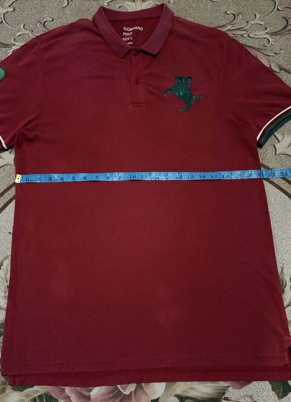 Designer × Giordano GIORDANO Big Logo Faded Color Polo Tee Size US L / EU 52-54 / 3 - 10 Thumbnail