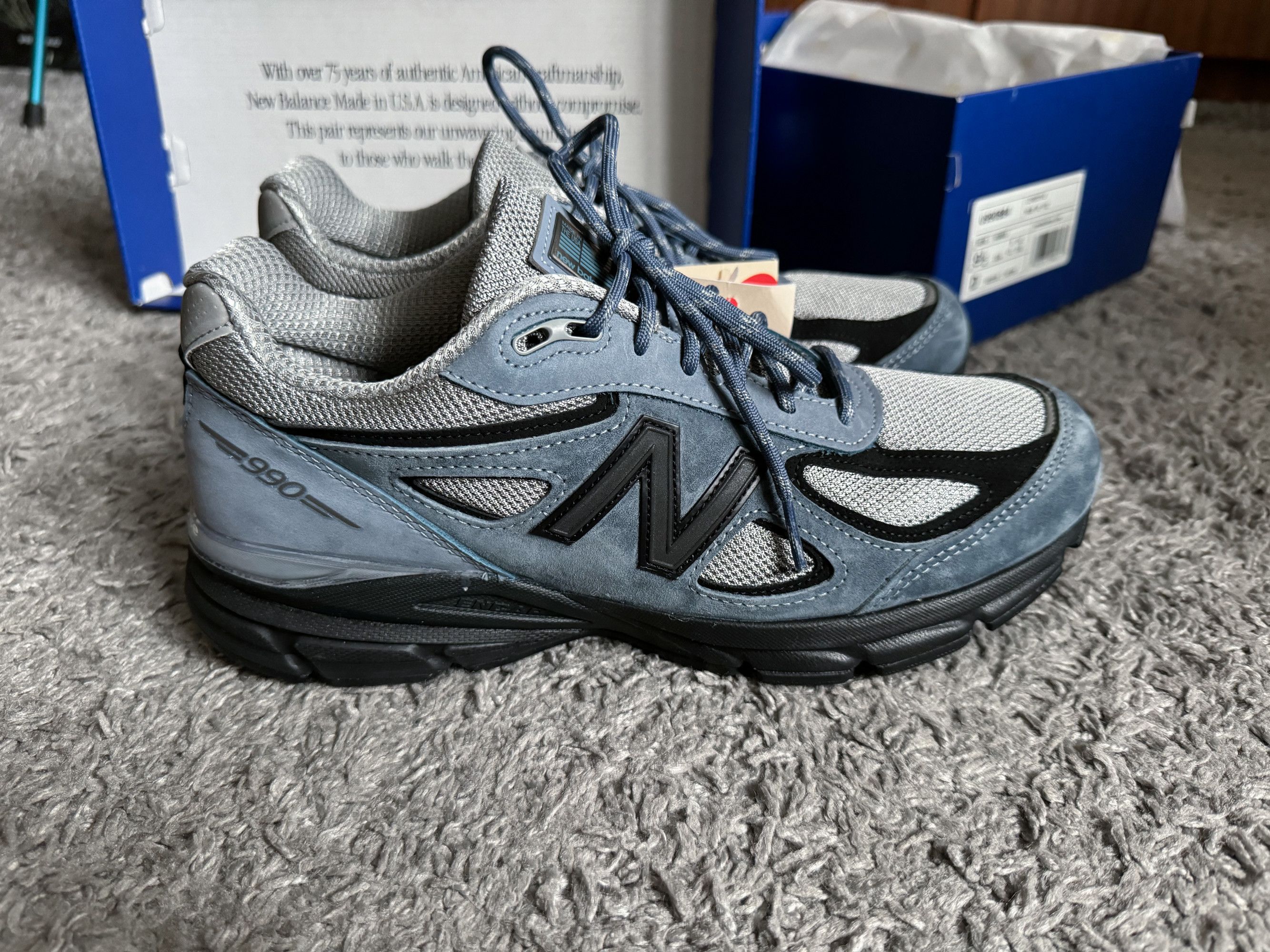 New Balance 990V4 Arctic Grey Sneakers 9.5 US / 43 EUR U990BB4 USA