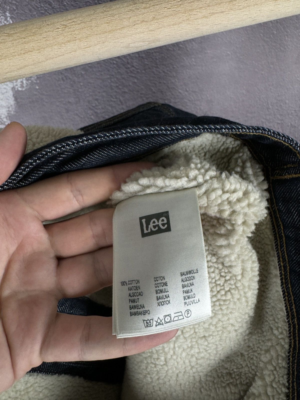 Lee LEE Storm Rider Sherpa Denim jacket women's jeans warm sz L Size L / US 10 / IT 46 - 10 Thumbnail