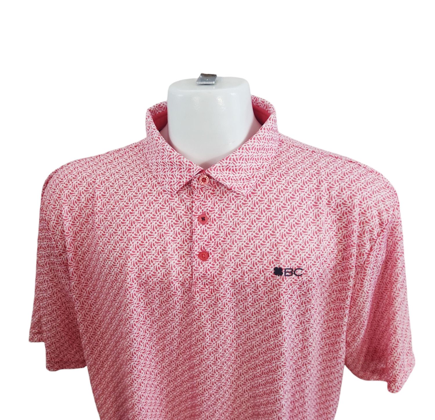 Other Black Clover Twisted Golf Polo Desert Rose White size XXL Size US XXL / EU 58 / 5 - 2 Thumbnail