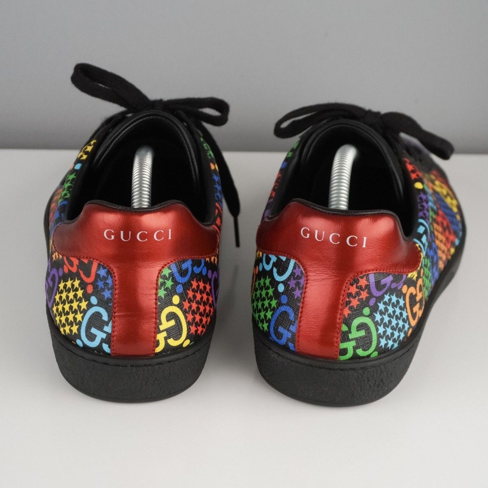 Gucci Gucci psychedelic multicolor monogram logo leather sneakers Size US 10.5 / EU 43-44 - 7 Thumbnail