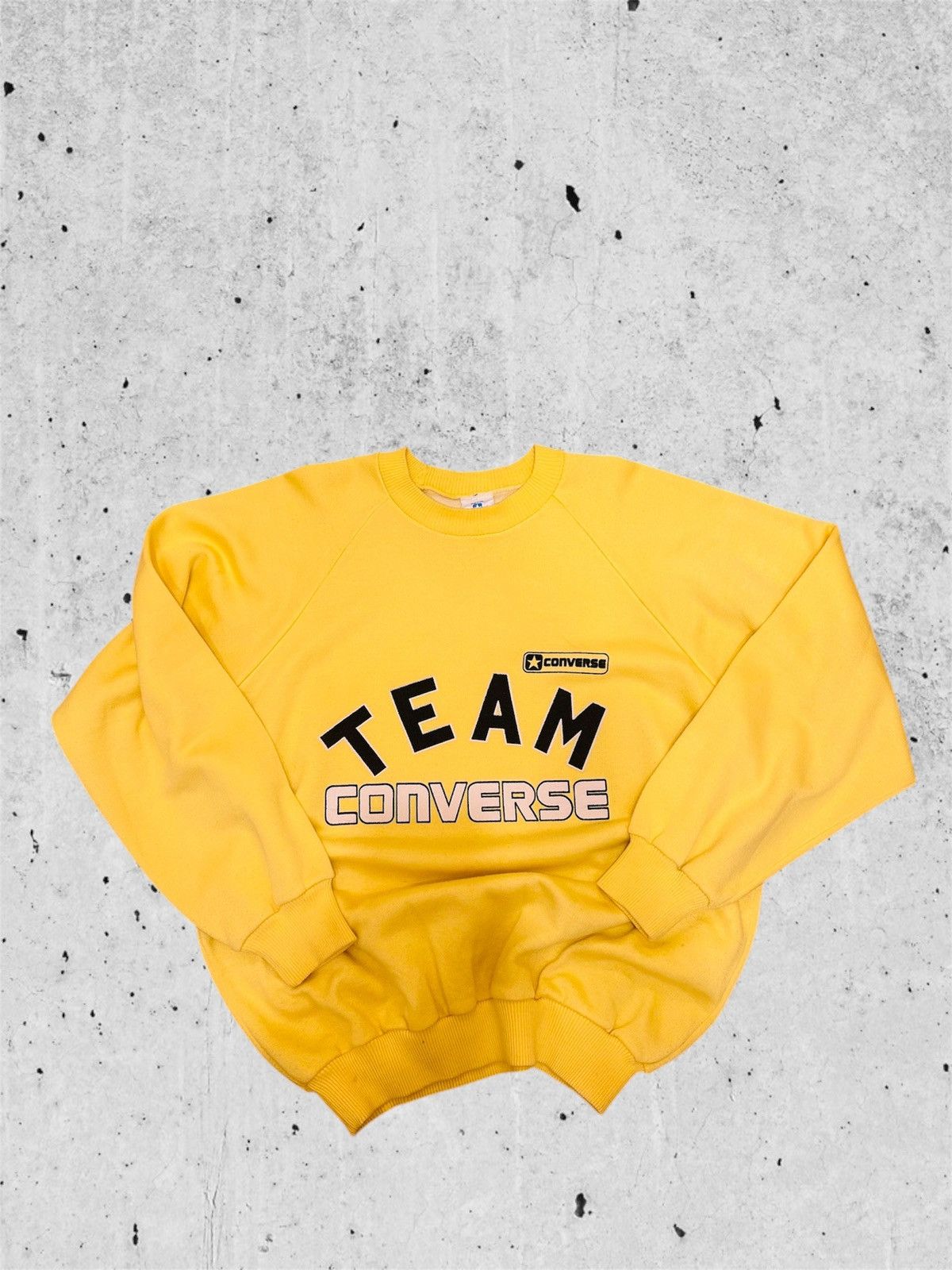 Converse × Vintage Vintage Converse Team Canary Yellow Crewneck size M/L Size US L / EU 52-54 / 3 - 1 Thumbnail