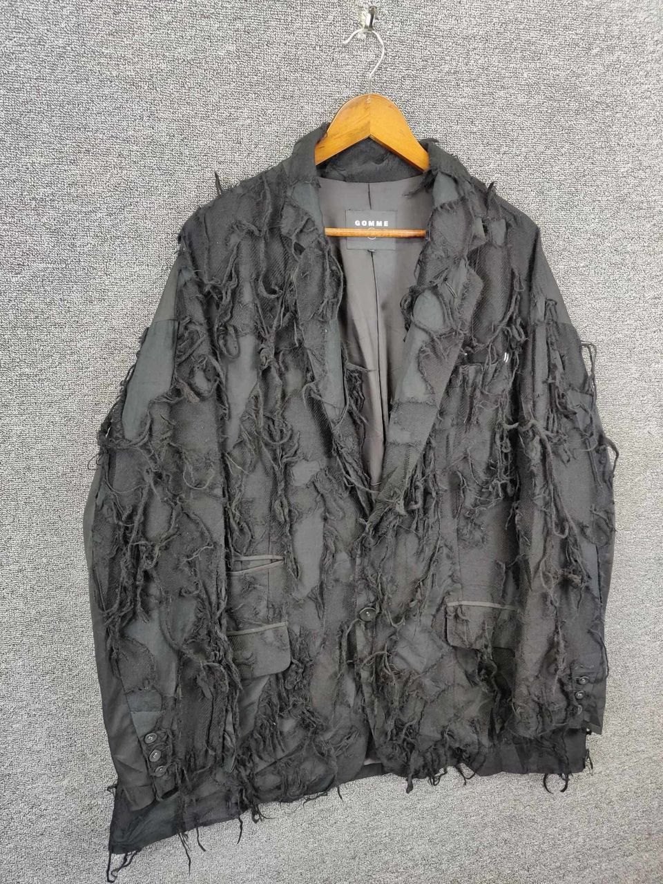 gomme Gomme Homme Maki Hiroshige Atelier Frayed Jacquard Jacket Size US M / EU 48-50 / 2 - 5 Thumbnail