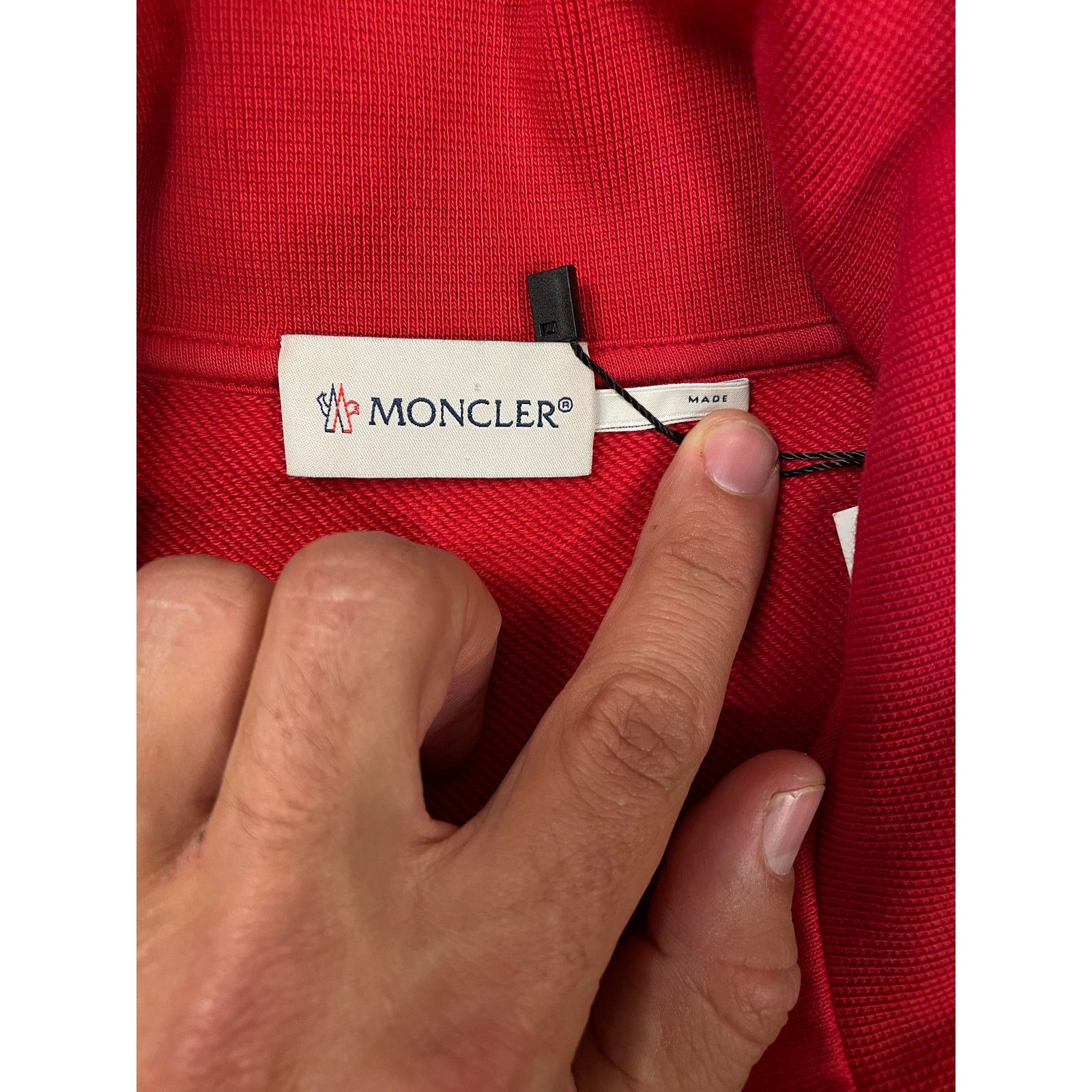 Moncler Moncler Zip-Up Navy Red Large Size US L / EU 52-54 / 3 - 3 Thumbnail