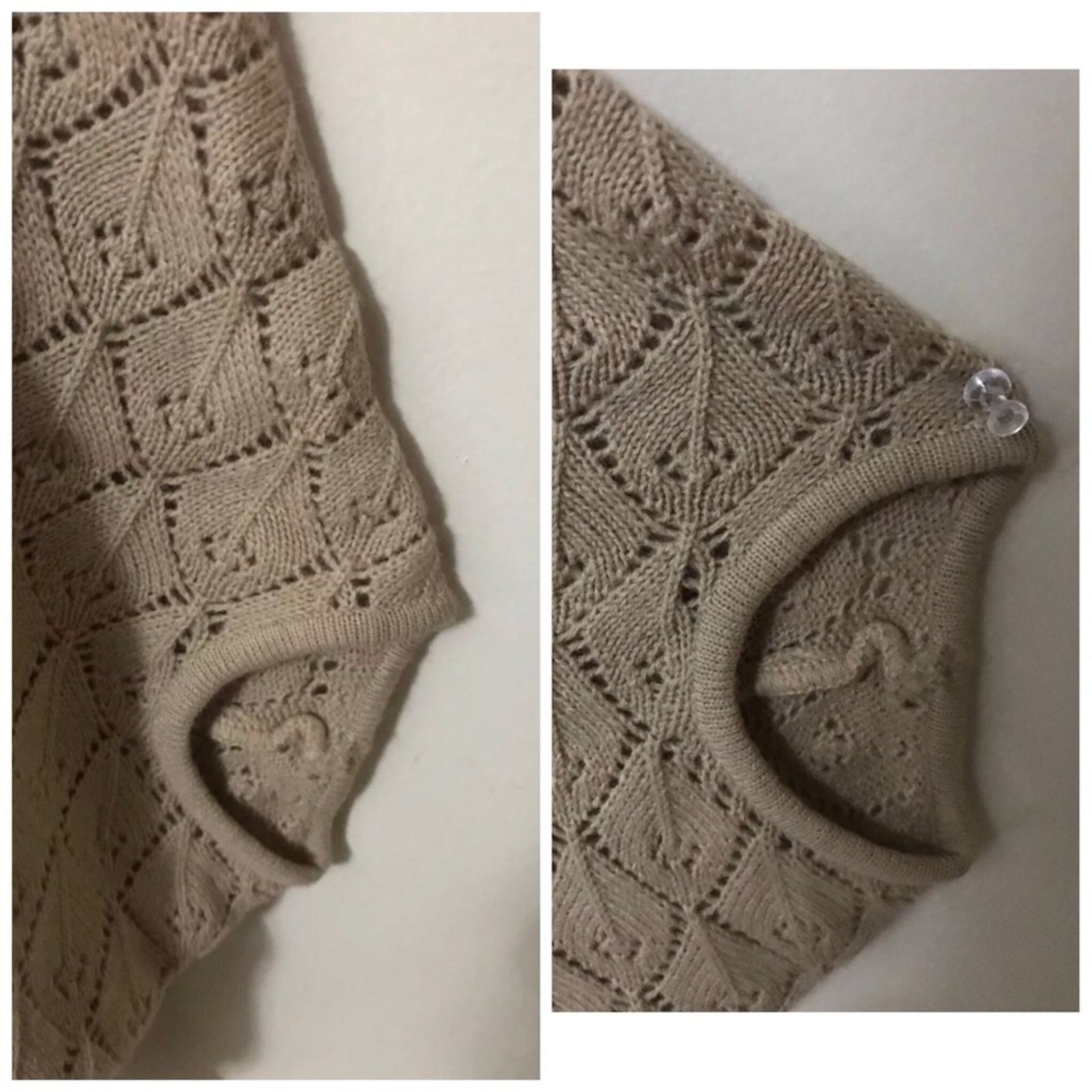 Other XXI Caramel Batwing 30% Wool Pullover Sweater/Poncho Size M / US 6-8 / IT 42-44 - 7 Thumbnail