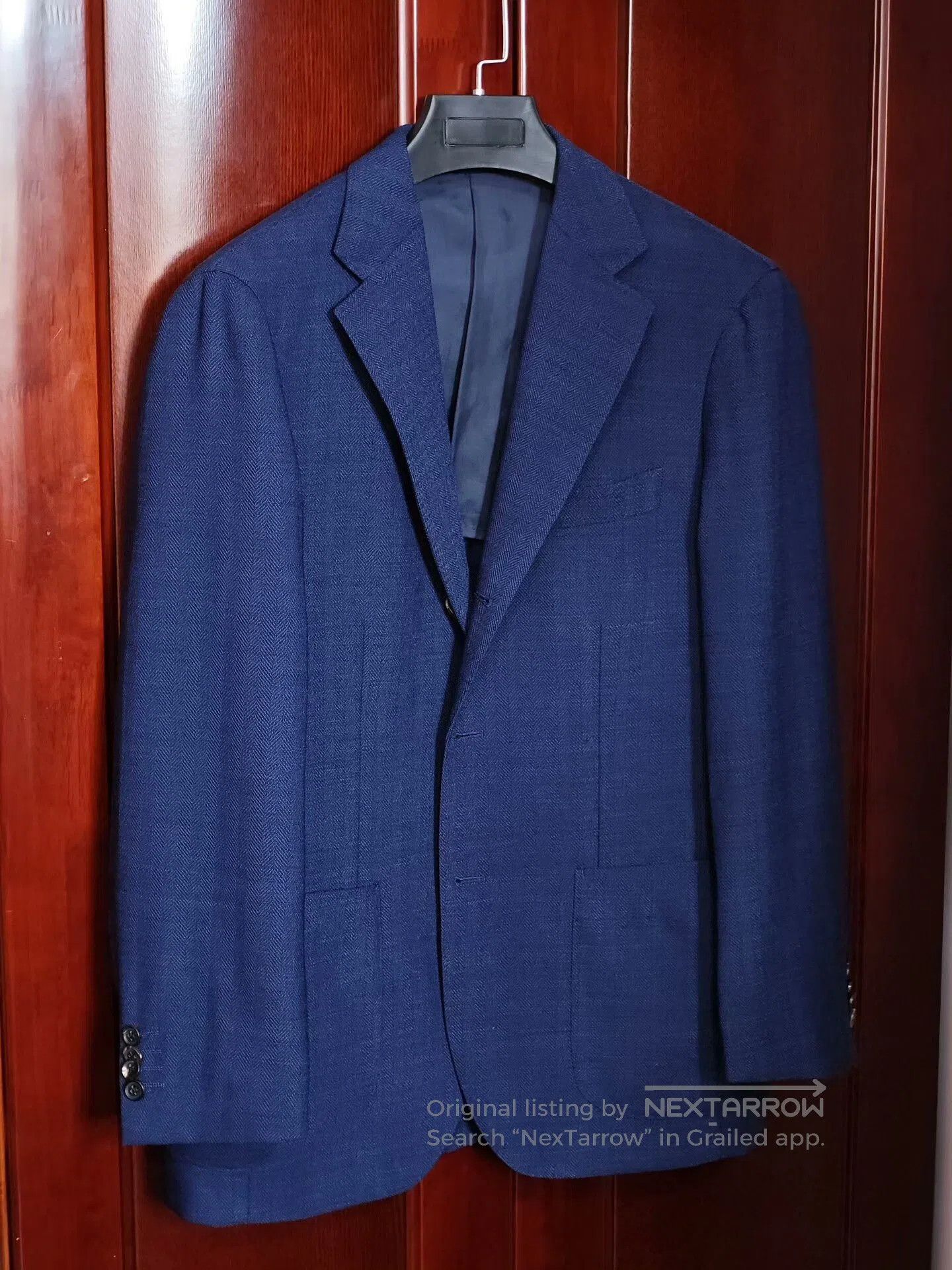 Japanese Brand Italian VBC Wool Custom Suit Jacket. Size US M / EU 48-50 / 2 - 1 Thumbnail