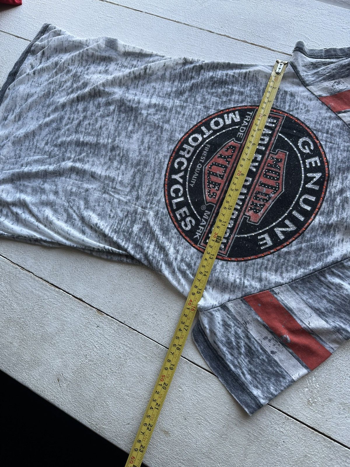 Harley Davidson 🚨VNTG HARLEY DAVIDSON WOMEN GRAY TEE BIG LOGO Size S / US 4 / IT 40 - 15 Thumbnail
