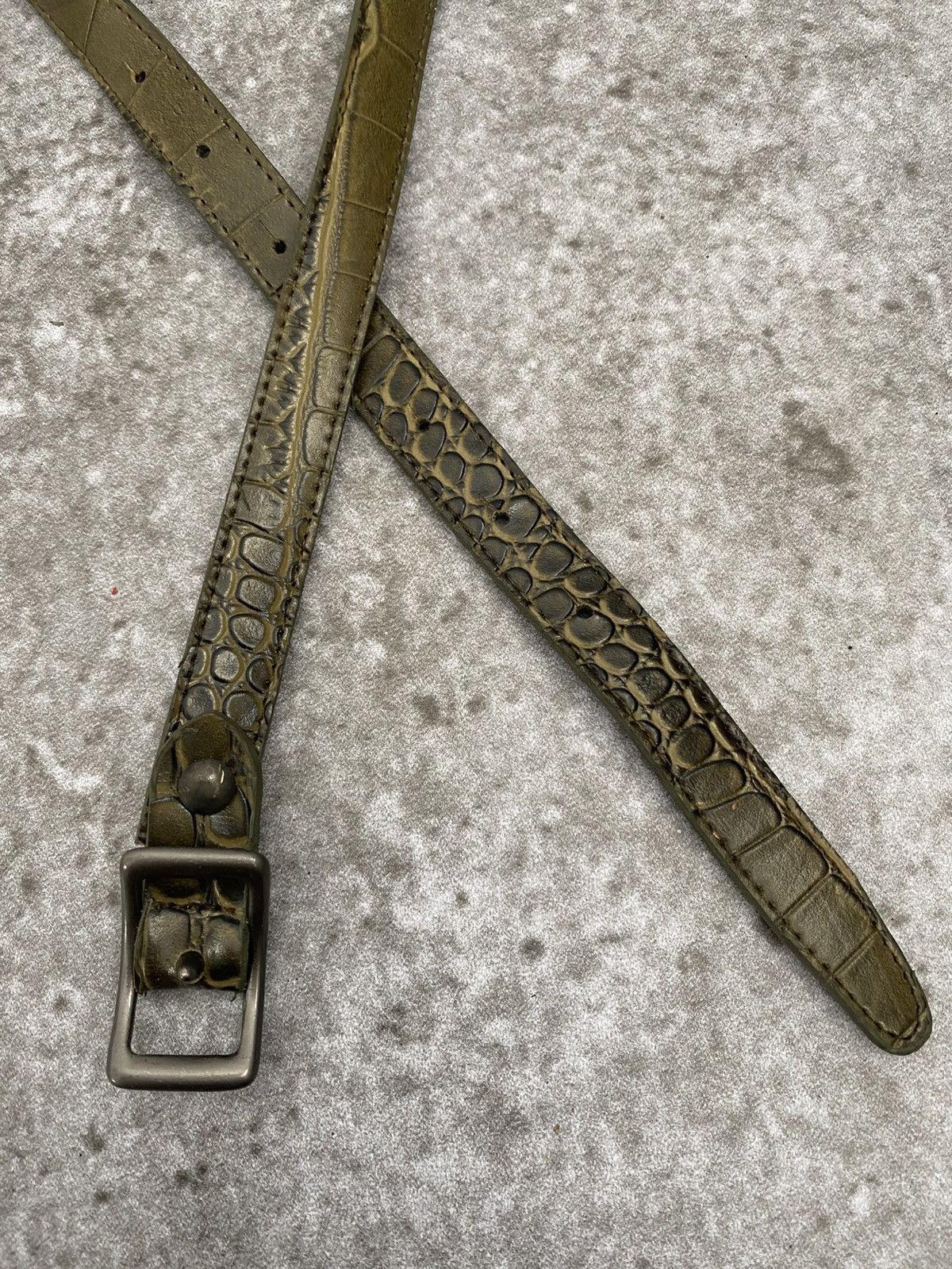 If Six Was Nine Alligator pattern belt Size ONE SIZE - 2 Thumbnail