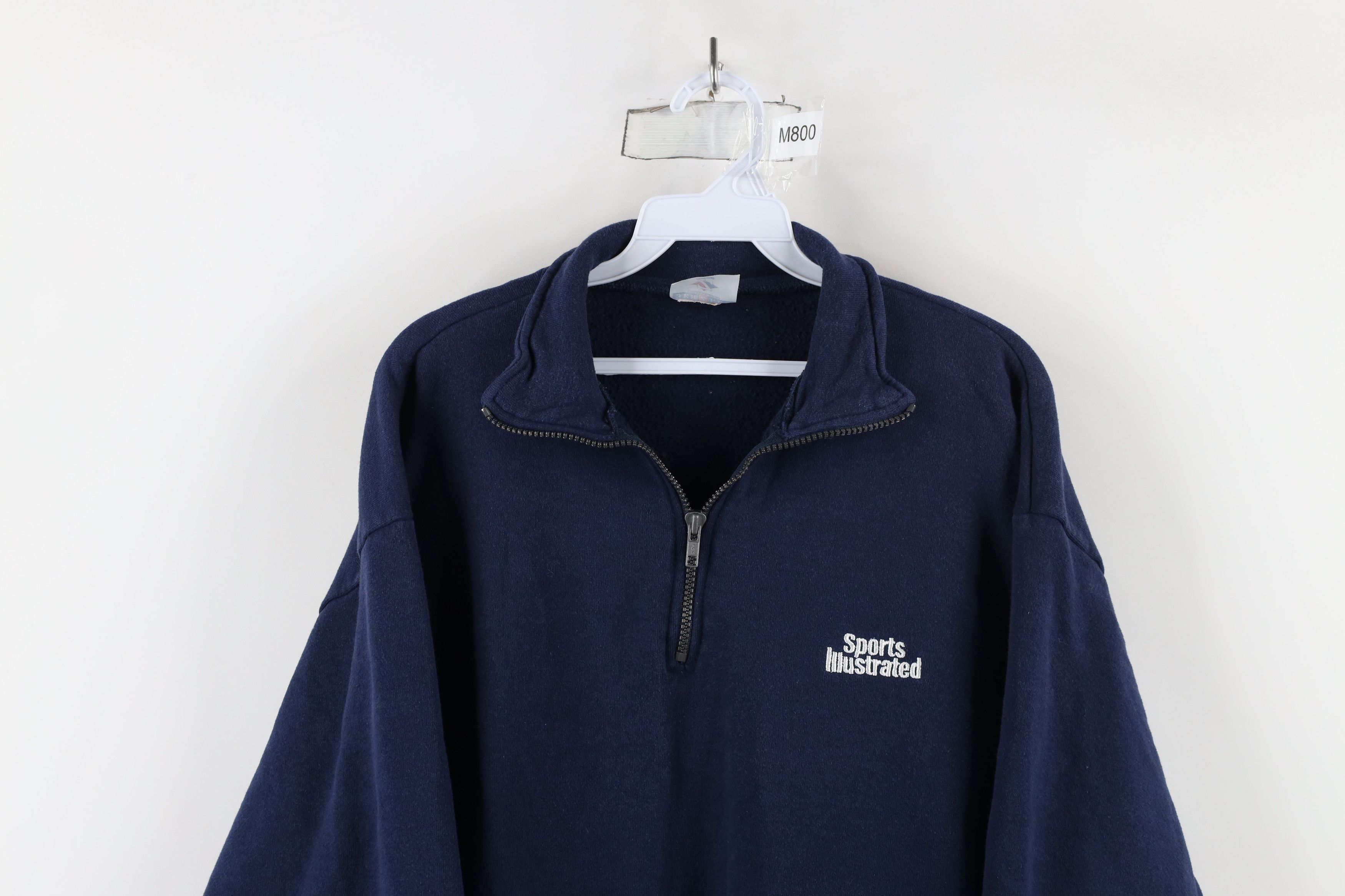 Vintage Vintage 90s Y2K Spell Sports Illustrated Half Zip Sweatshirt Size US XL / EU 56 / 4 - 2 Thumbnail