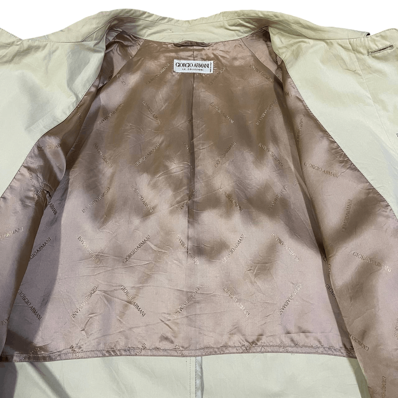 Giorgio Armani Vintage Giorgio Armani Trench Coat with Belt Size US M / EU 48-50 / 2 - 10 Thumbnail