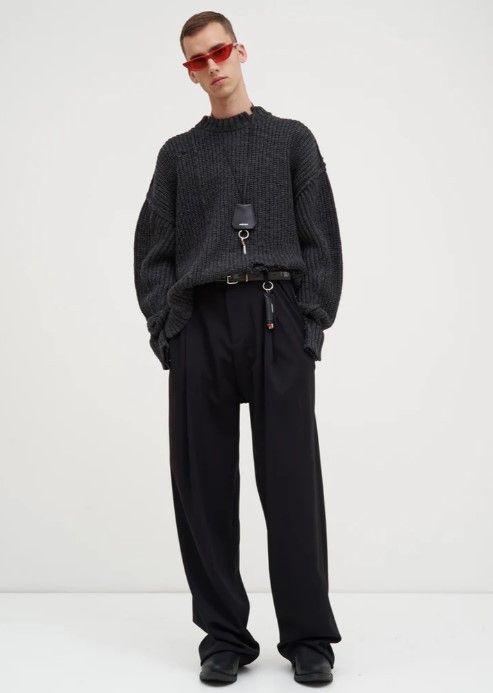 Ambush Design × Japanese Brand AMBUSH gray nobo distressed knit sweater. Size 1 Size US S / EU 44-46 / 1 - 5 Thumbnail