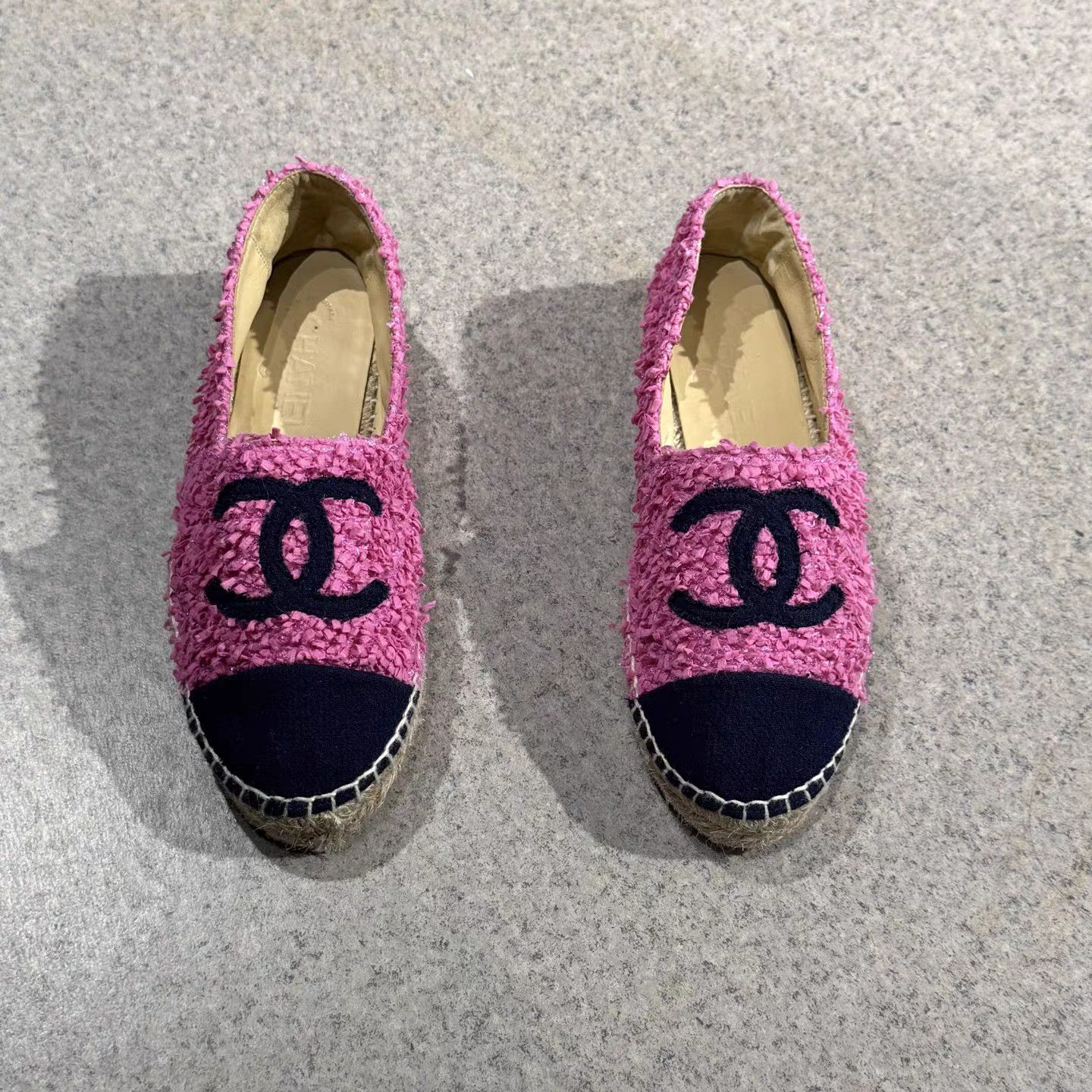 Chanel Chanel Pink Tweed Espadrilles K15 Size US 7 / IT 37 - 5 Thumbnail