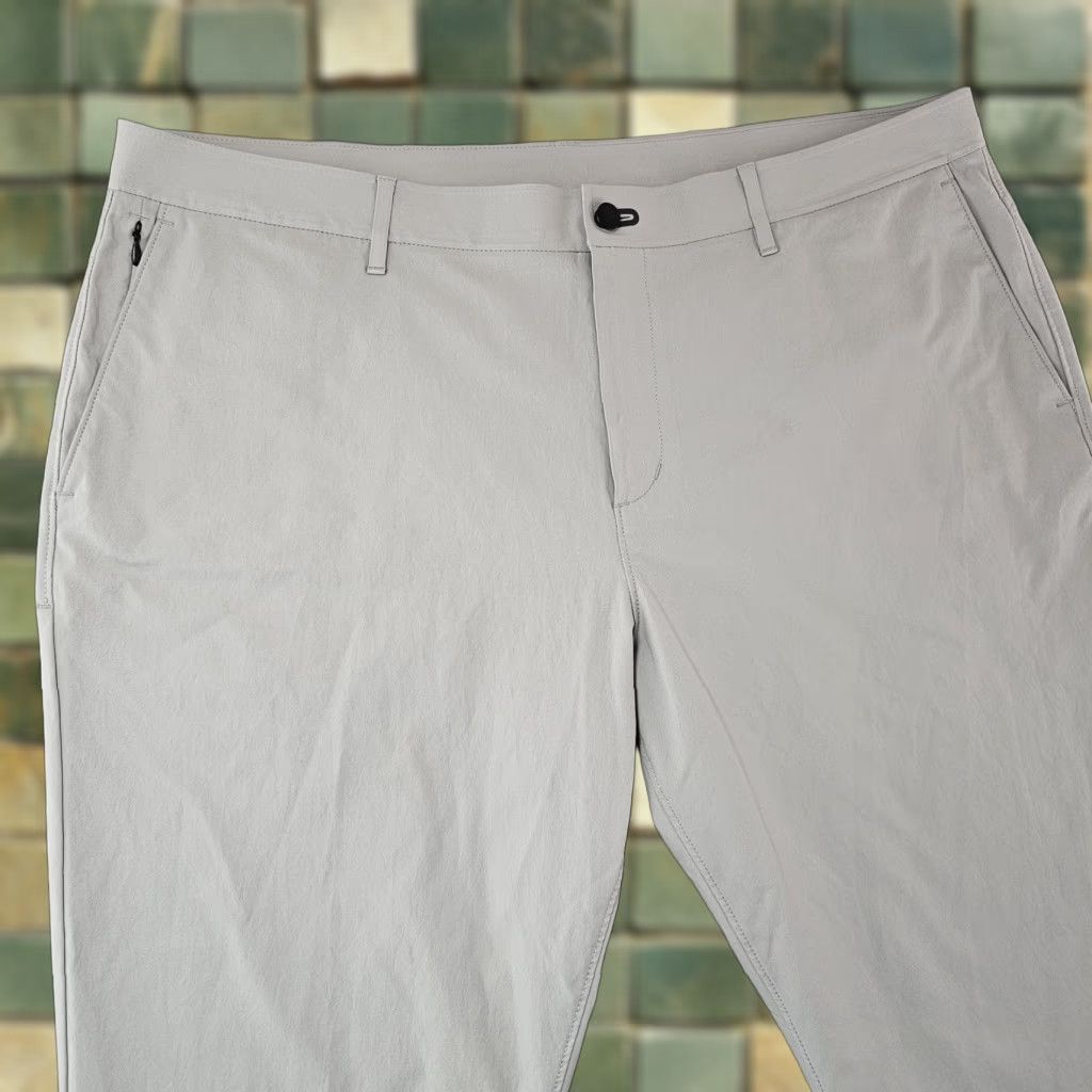 Vintage Public Rec Pants Mens 42x25 Gray Performance Stretch Polyester Golf Lightweight Size US 42 / EU 58 - 1 Thumbnail