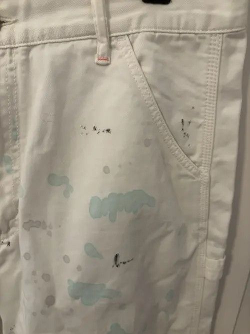 Acne Studios Acne Studios Painted denim trousers white multicolor Size US 32 / EU 48 - 3 Thumbnail