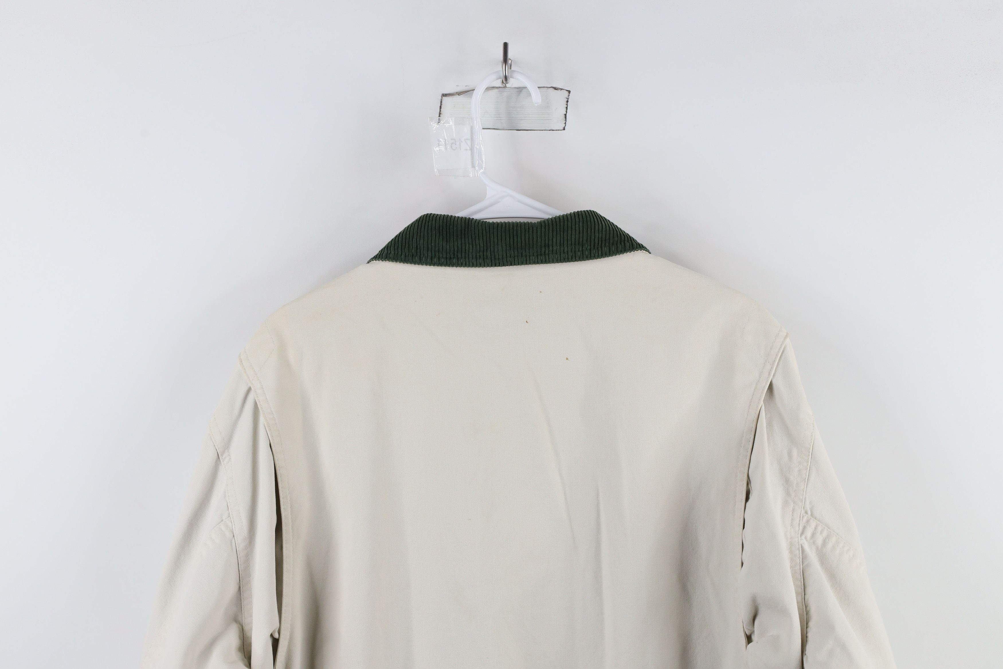 Lands' End × Vintage Vintage 90s Lands End Flannel Lined Chore Barn Jacket Size L / US 10 / IT 46 - 15 Thumbnail