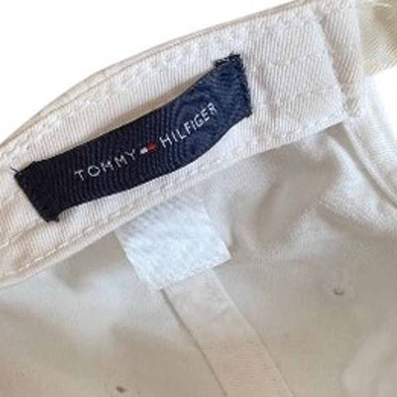 Tommy Hilfiger Tommy Hilfiger Classic Cotton Cap White Strap Back Adj Logo Size ONE SIZE - 6 Thumbnail