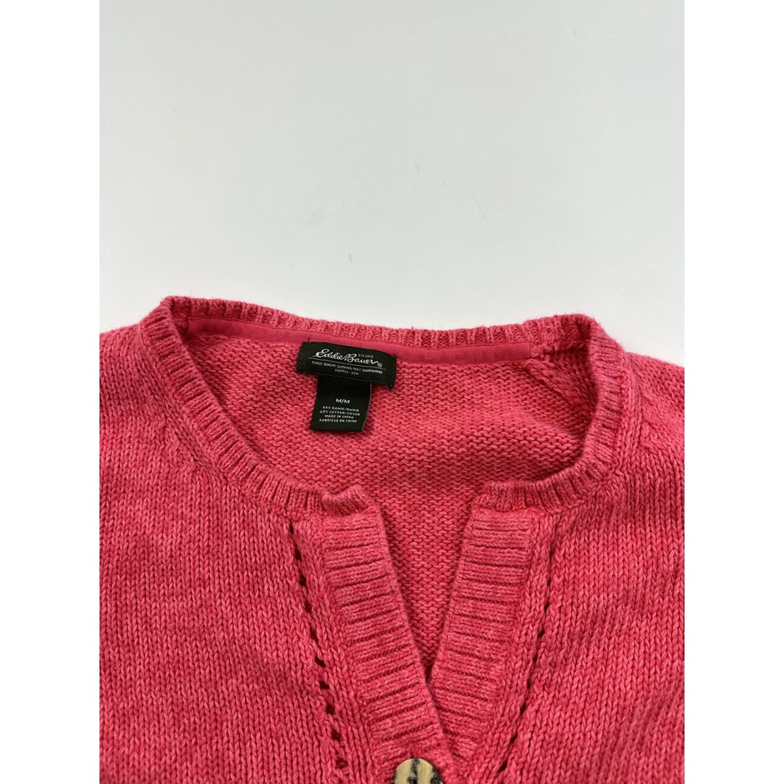 Eddie Bauer Eddie Bauer Sweater Womens Medium Pink Pullover Long Sleeve M Woman Pink Sweater Size M / US 6-8 / IT 42-44 - 2 Thumbnail