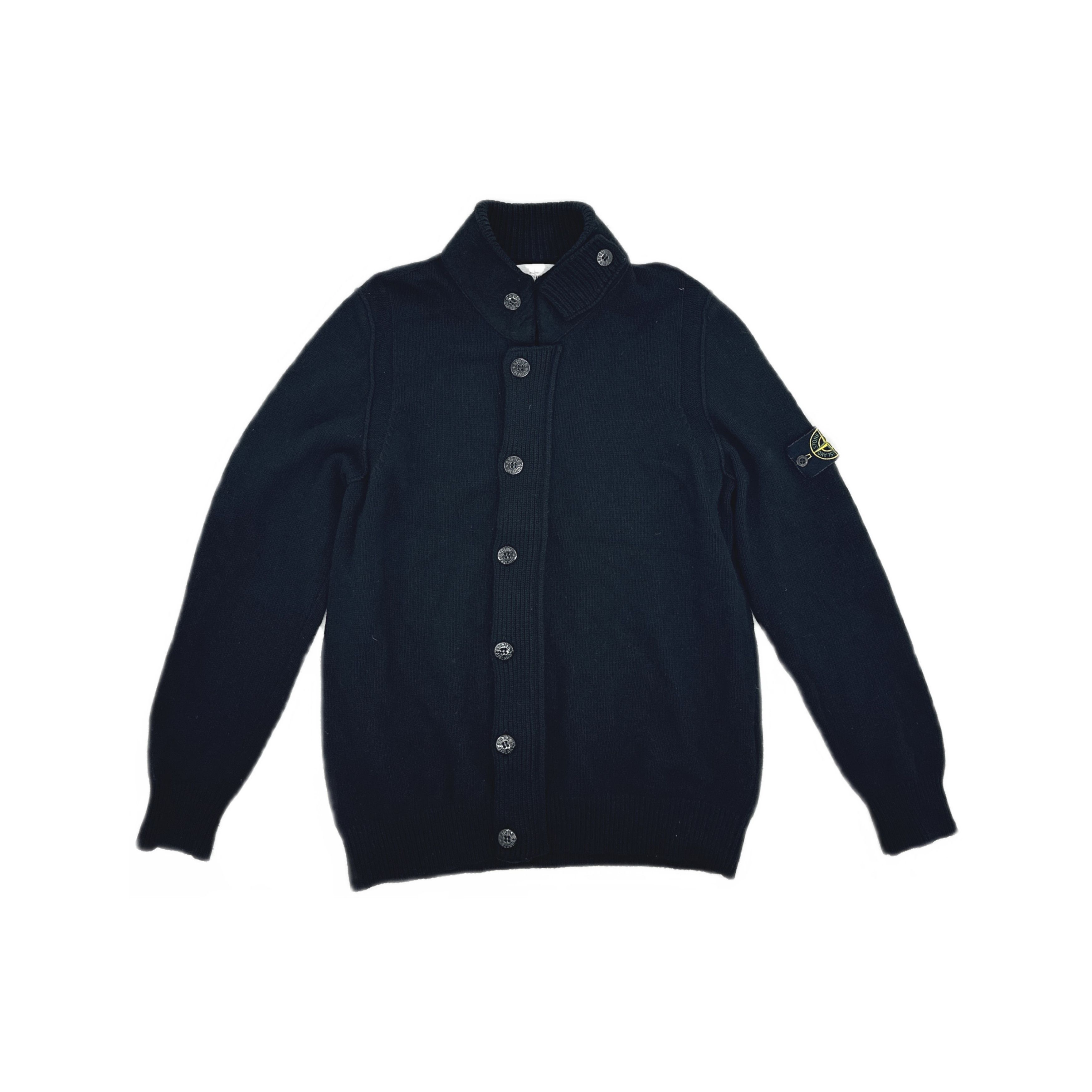 Stone Island Stone Island Black Buttoned Knit Sweater Size XL Size US XL / EU 56 / 4 - 1 Thumbnail