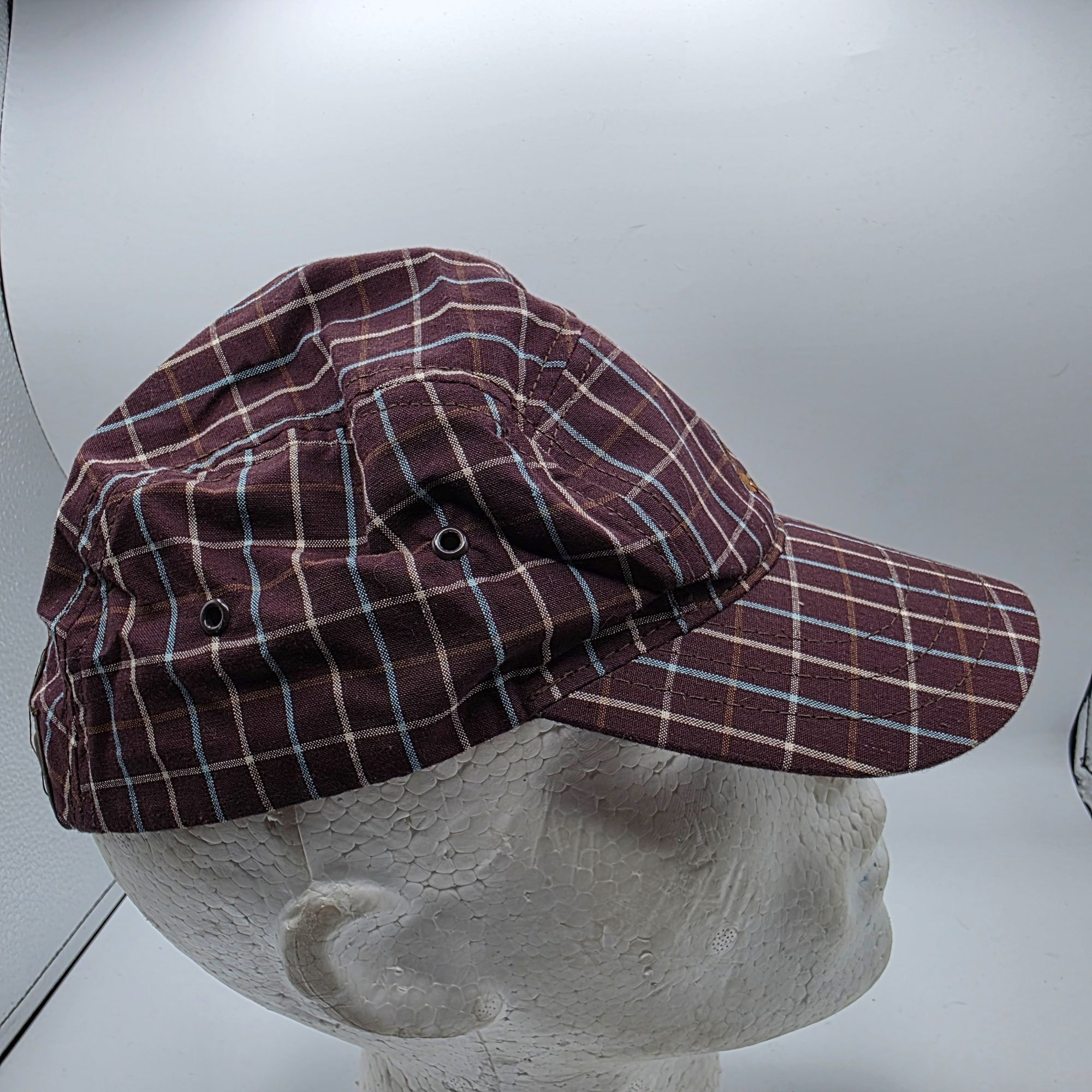 Element Element Crowns Plaid Adjustable Unisex Hat Brown Check Patte Size ONE SIZE - 4 Thumbnail