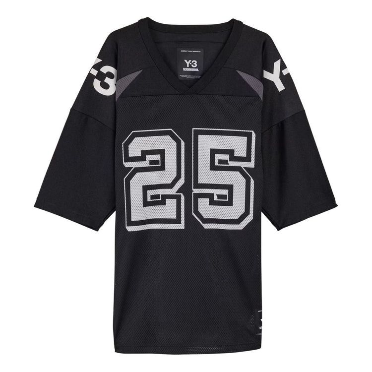 Adidas × Y-3 o1mle0526 Football Jersey Short Sleeve T-Shirt in Black Size US M / EU 48-50 / 2 - 1 Thumbnail