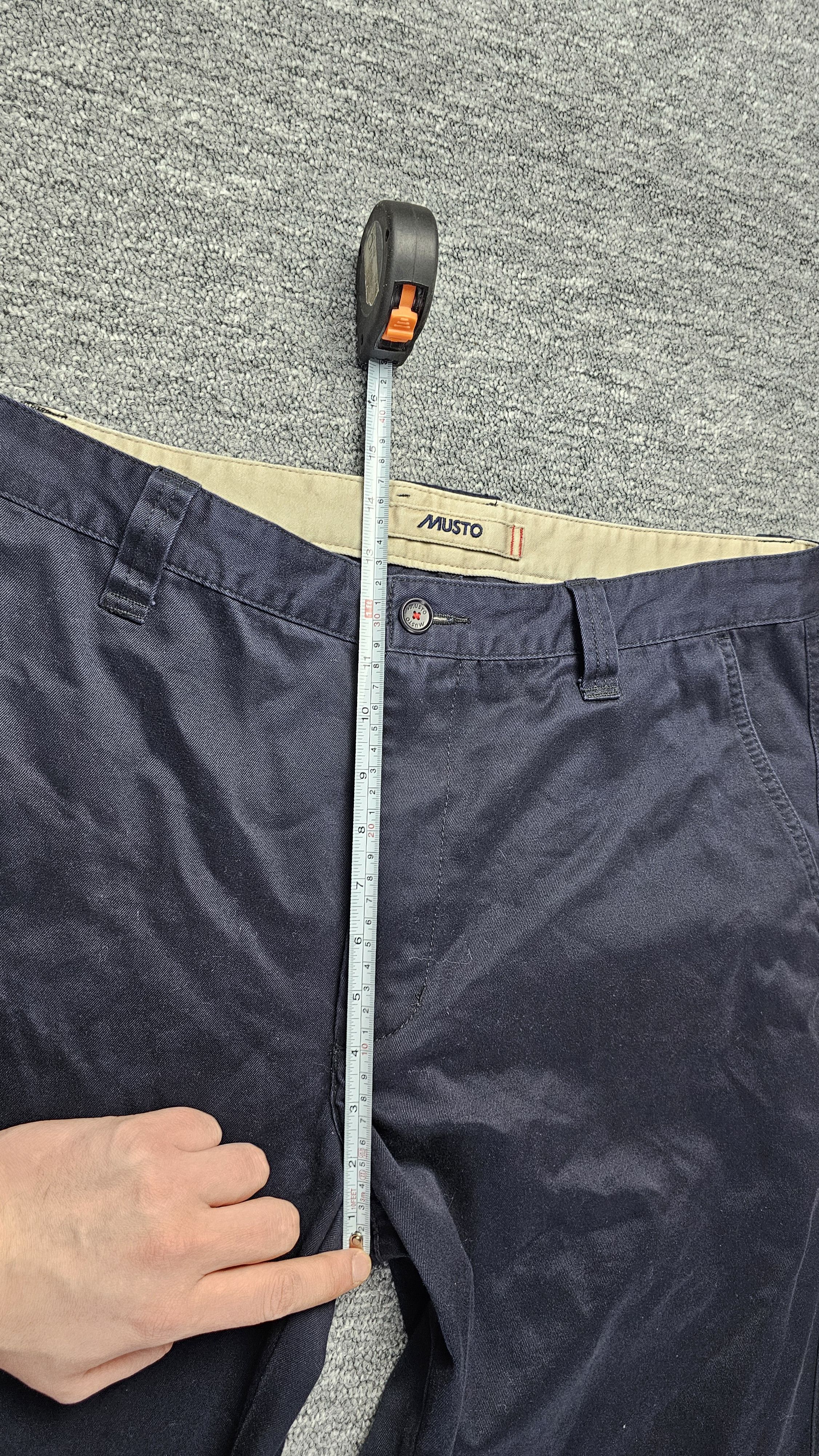 Musto Musto Navy Straight Leg Chino Trousers Sailing Outdoor 36L Size US 36 / EU 52 - 15 Thumbnail