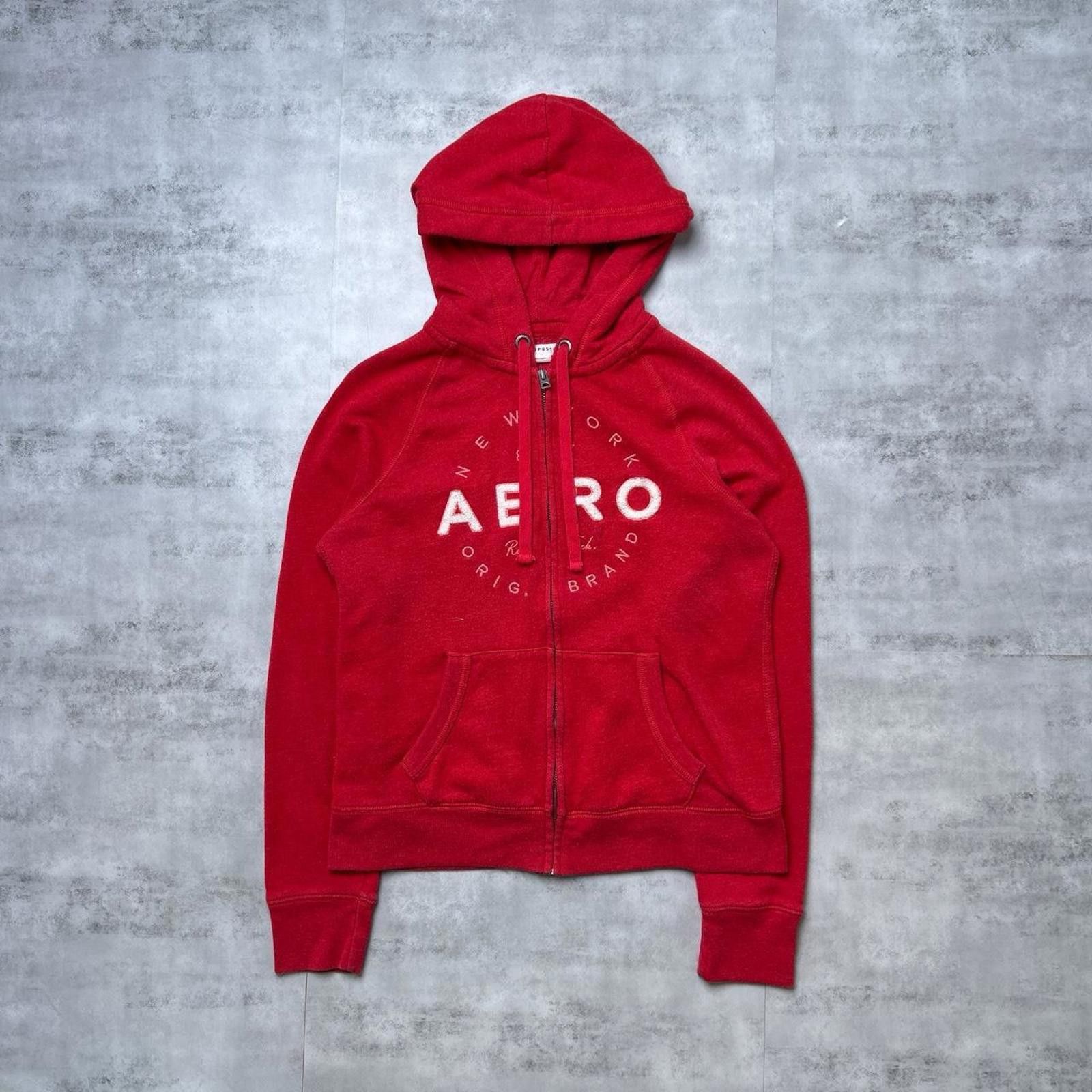 Aeropostale Y2K Aeropostale 00s Red Zip Up Jacket Size M / US 6-8 / IT 42-44 - 1 Thumbnail