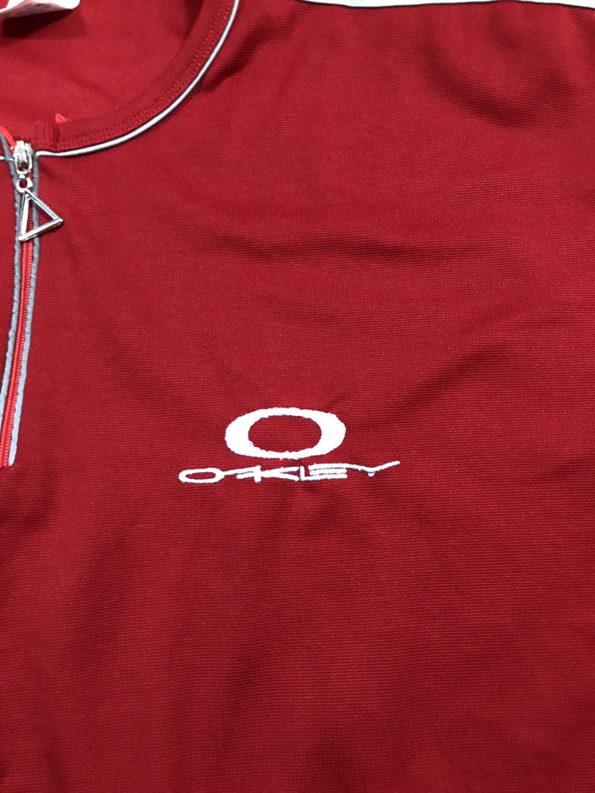 Oakley × Vintage Oakley Vintage 1/4 Zip T Shirt Size US XL / EU 56 / 4 - 3 Thumbnail