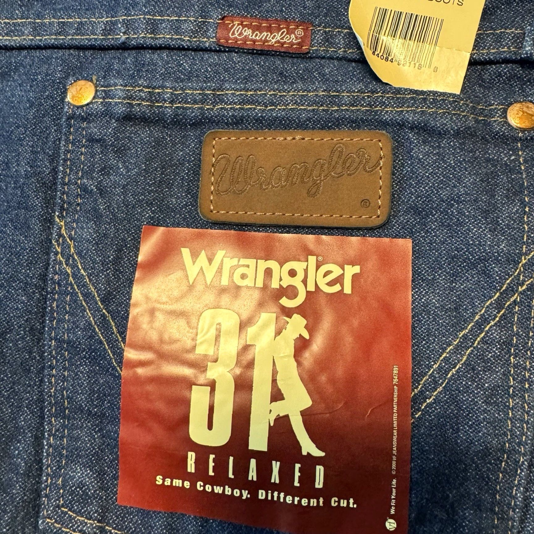 Wrangler VINTAGE Wrangler Jeans 42x30 Relaxed Denim Western Cowboy Boot Cut Mens Regular 42x30 Blue Cotton 5-Pocket Size US 42 / EU 58 - 6 Thumbnail
