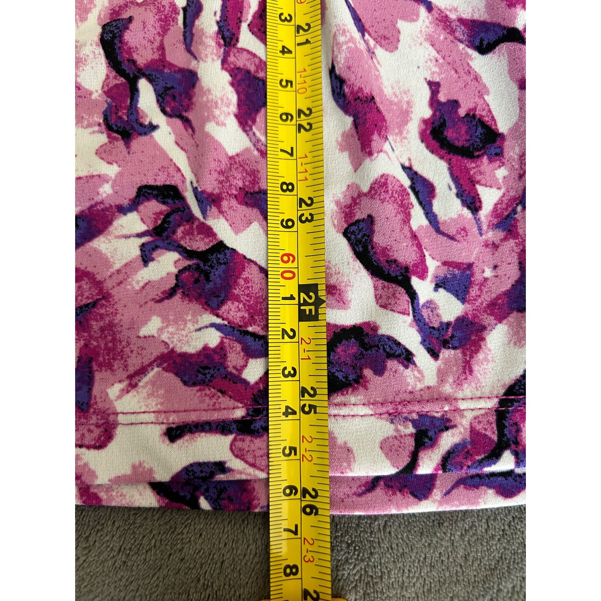 Other Dana Buchanan Women's Sleeveless Pink & Purple Stretch Shir Size L / US 10 / IT 46 - 6 Thumbnail