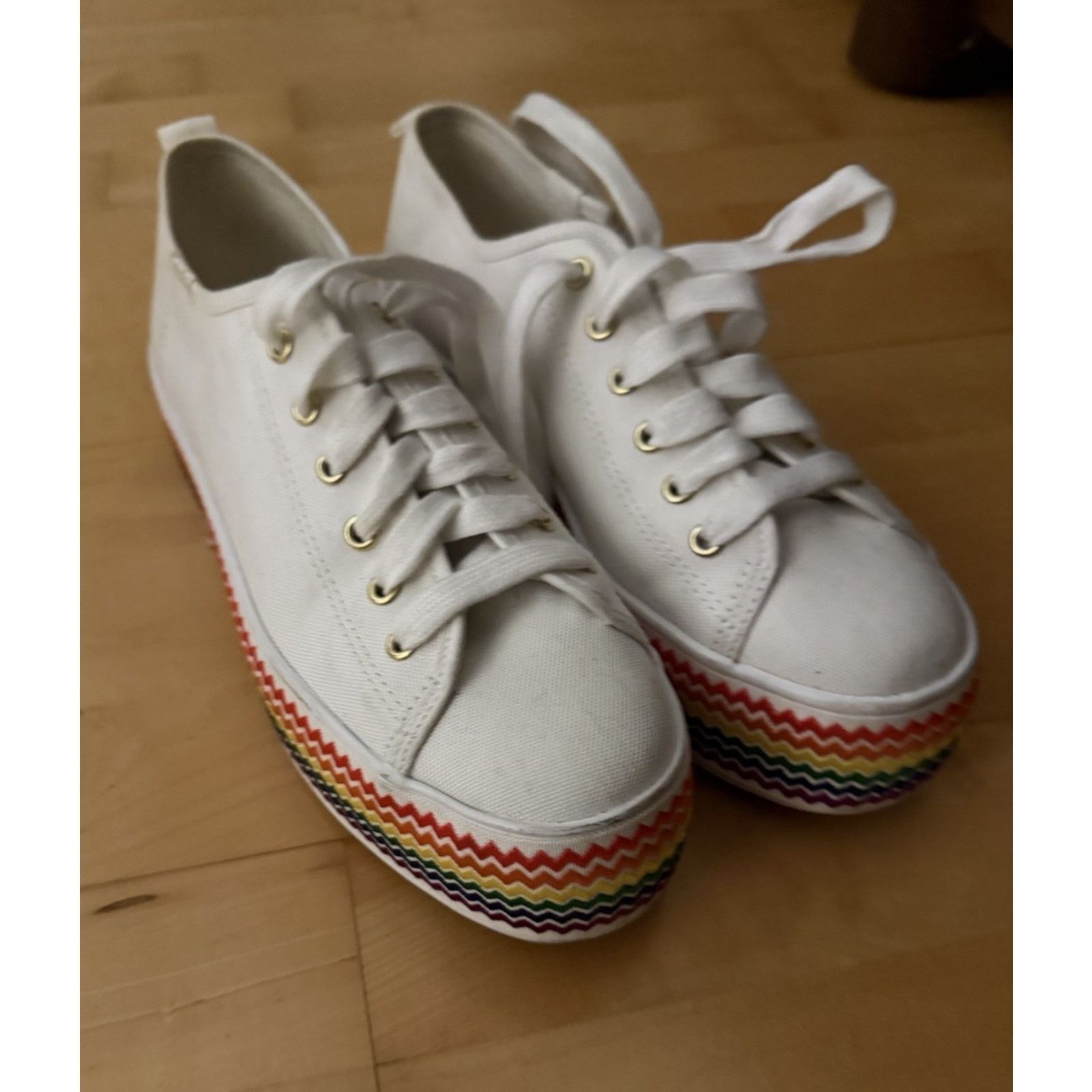 Keds KEDS Triple Up Embroidered Pride Rainbow Platform Sneakers 8 Size US 8 / IT 38 - 2 Thumbnail