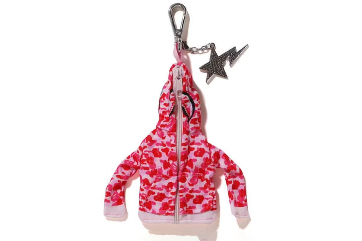 Bape BAPE Shark Full Zip Hoodie Keychain Pink Size ONE SIZE - 1 Thumbnail
