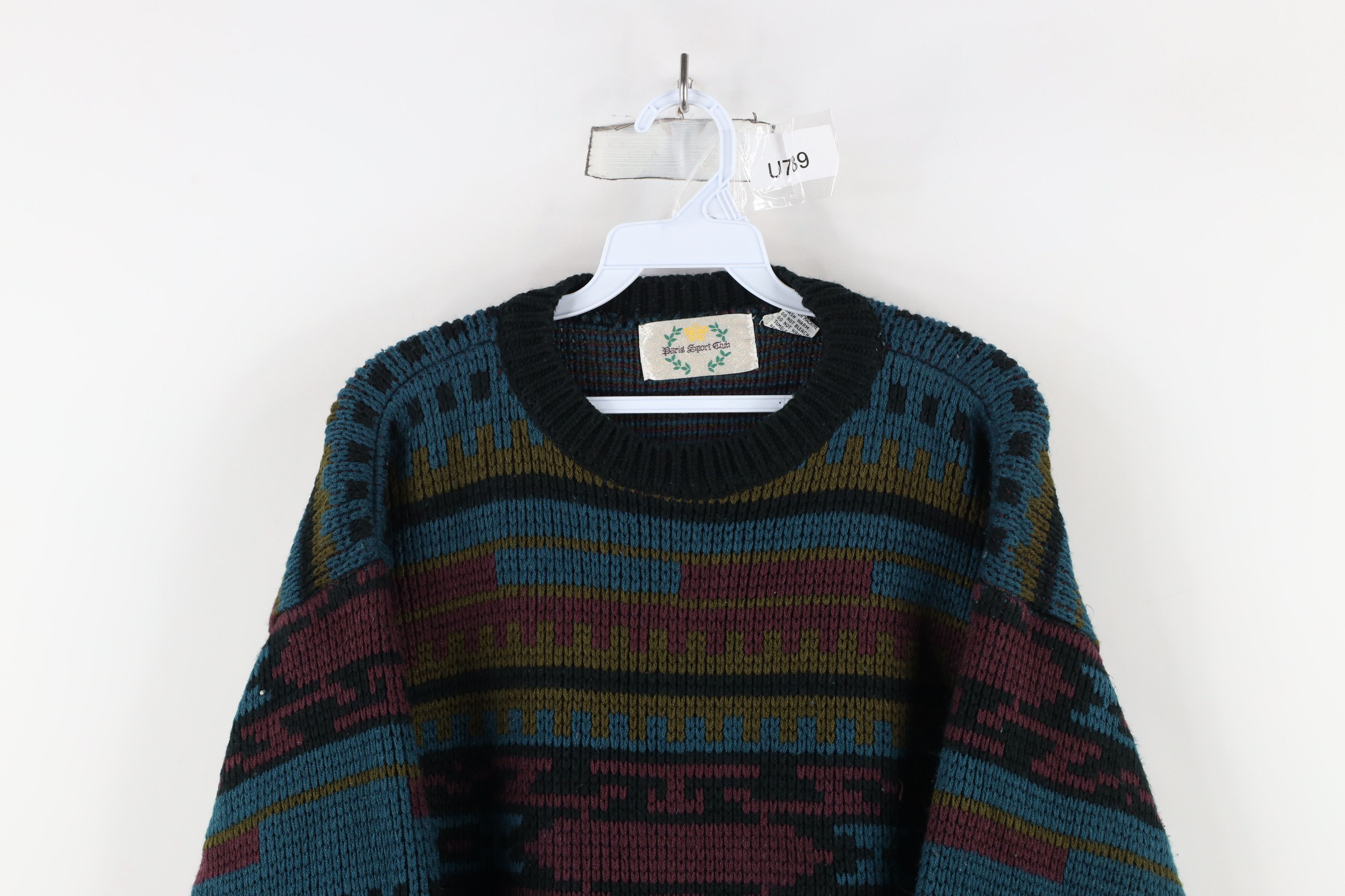 Vintage Vintage 90s Streetwear Rainbow Southwestern Knit Sweater Size L / US 10 / IT 46 - 2 Thumbnail