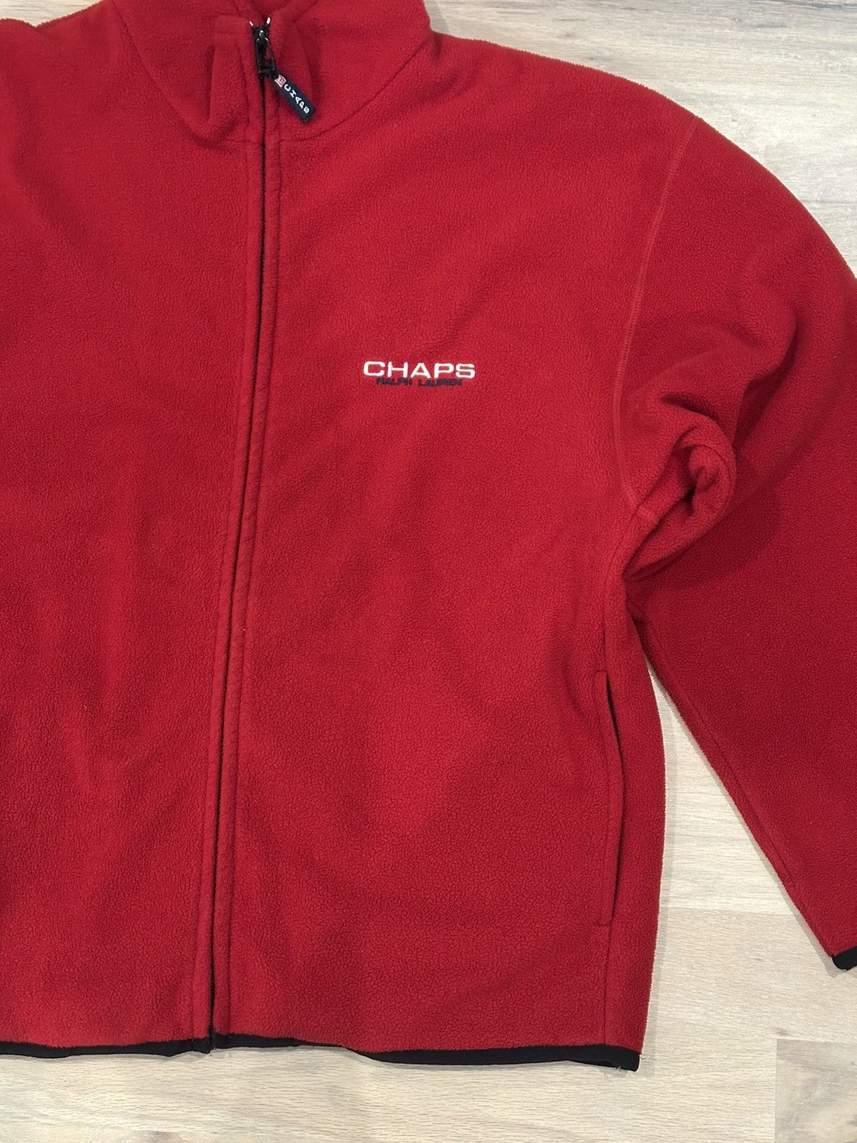 Chaps Ralph Lauren Vintage Chaps Ralph Lauren Red Zip Up Fleece XL Size US XL / EU 56 / 4 - 2 Thumbnail