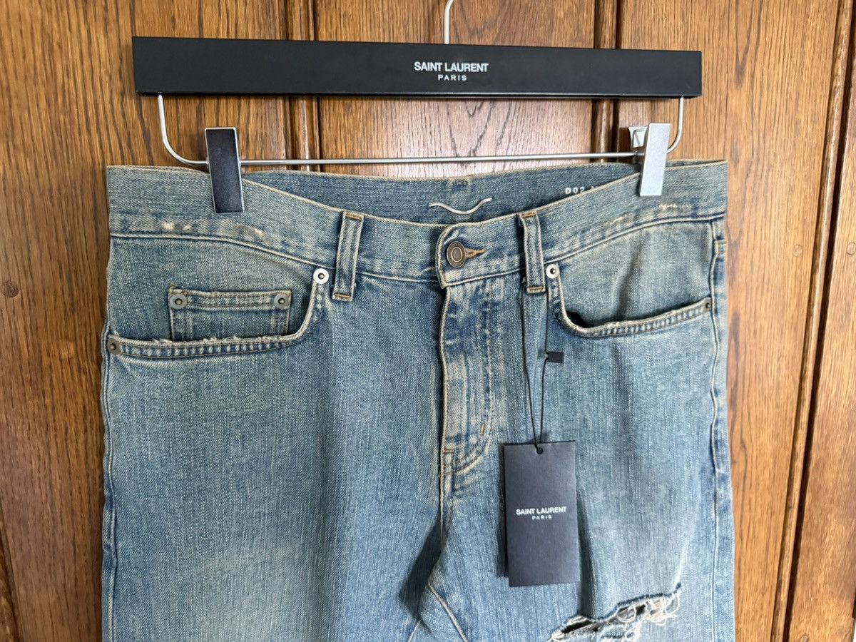Saint Laurent Paris Holy Grail SS15 Saint Laurent Lenny Kravitz crash rip jeans Size US 31 - 12 Thumbnail