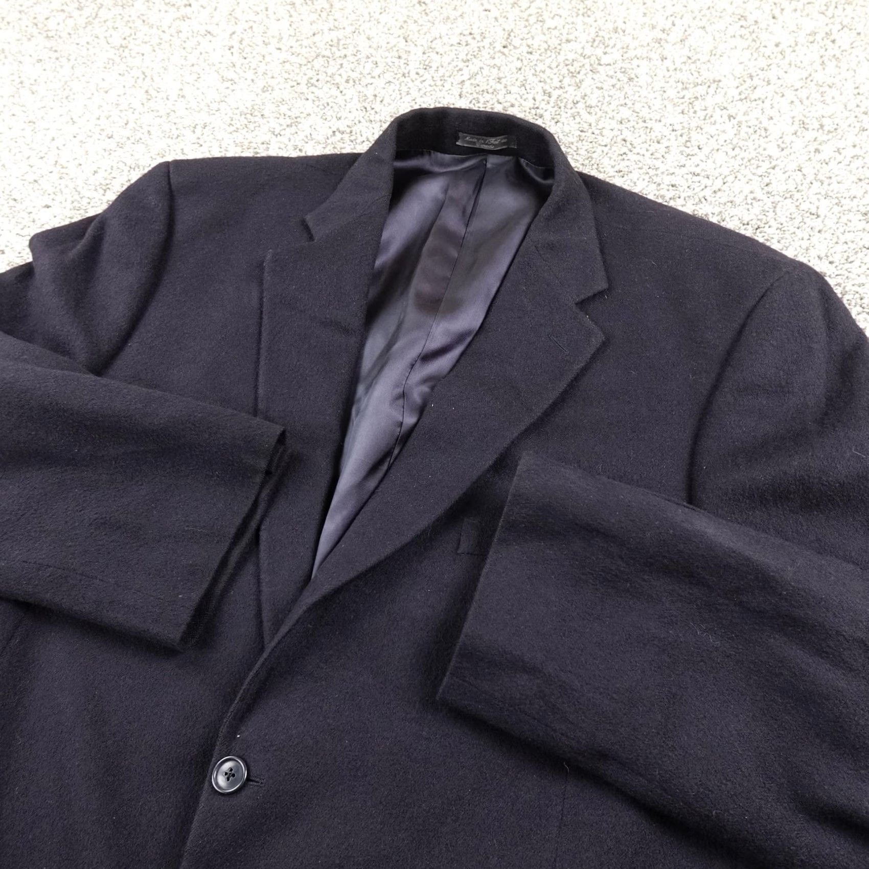 Camel VTG Loro Piana Camel Hair Blazer Mens 50 Blue Sport Coat Jacket 2 Piece Notch Lapel Two-Button Canada UK 50 Regular Blue Mens VTG Coat Suit Jacket Size 50R - 2 Thumbnail