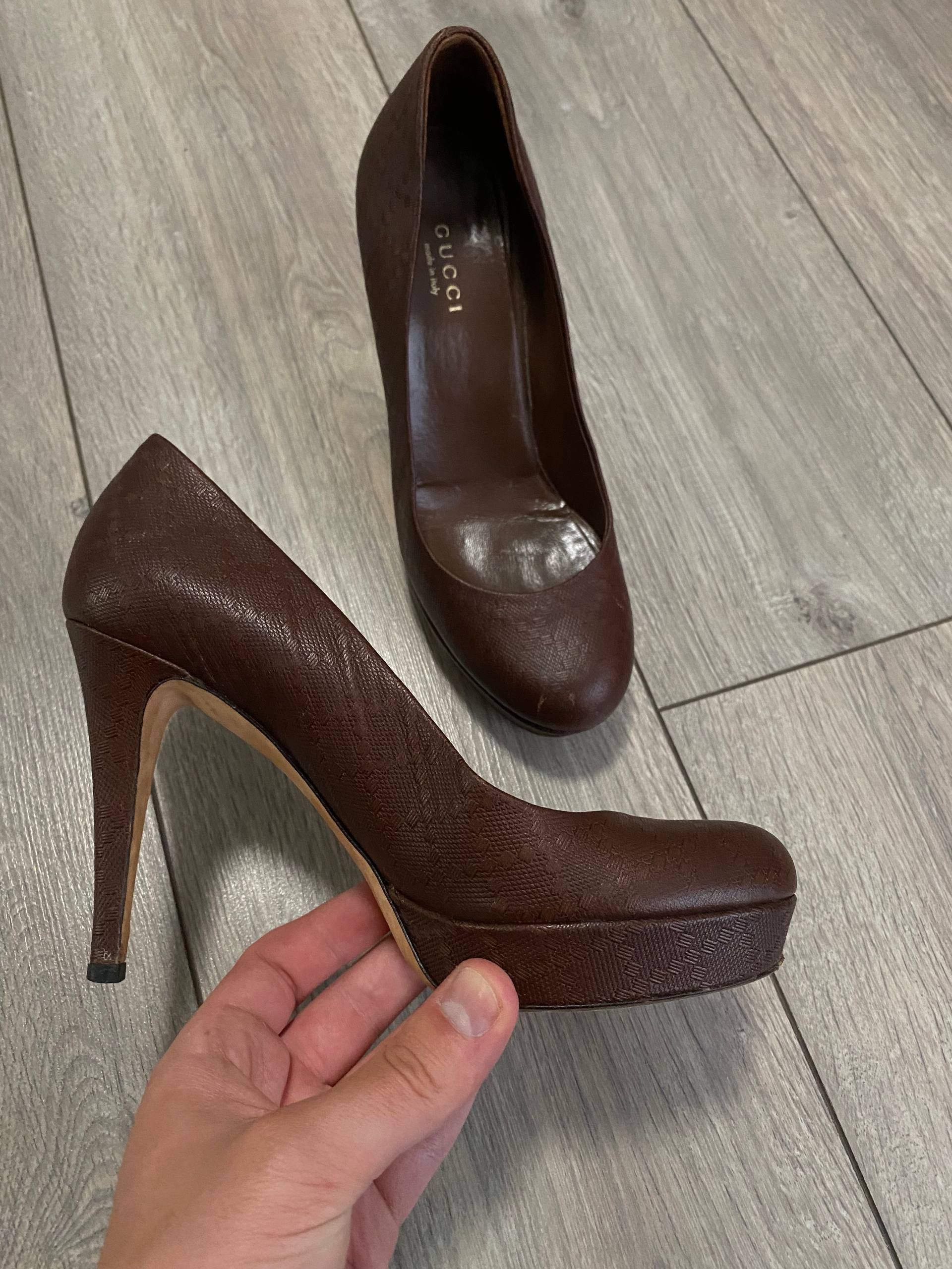Gucci Gucci By Tom Ford Monogram Platform Pumps Heels Leather Size US 6 / IT 36 - 5 Thumbnail