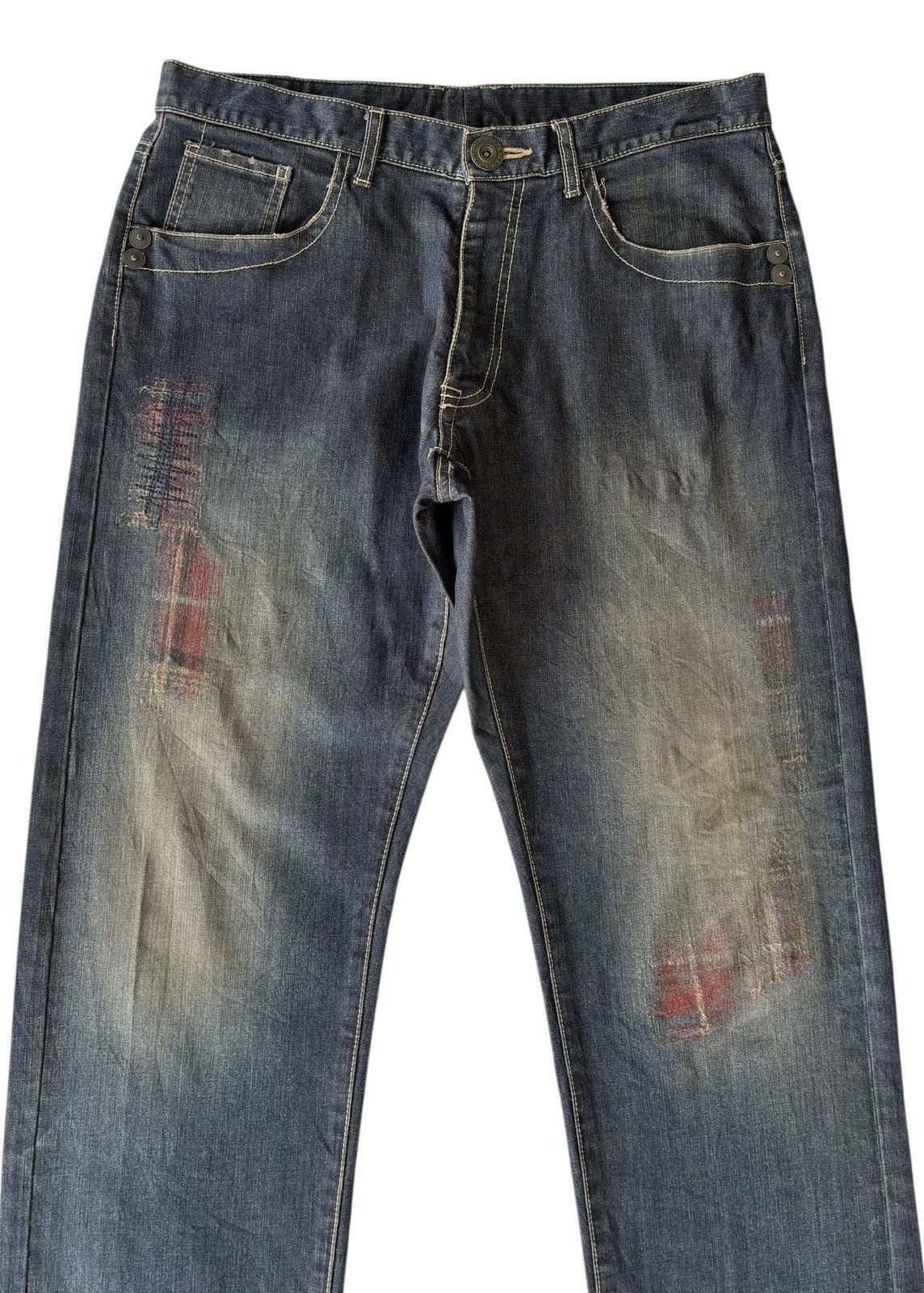 If Six Was Nine Vintage Pride Mud Rusty Jeans Baggy Wide Fit Denim Jeans Size US 33 - 5 Thumbnail