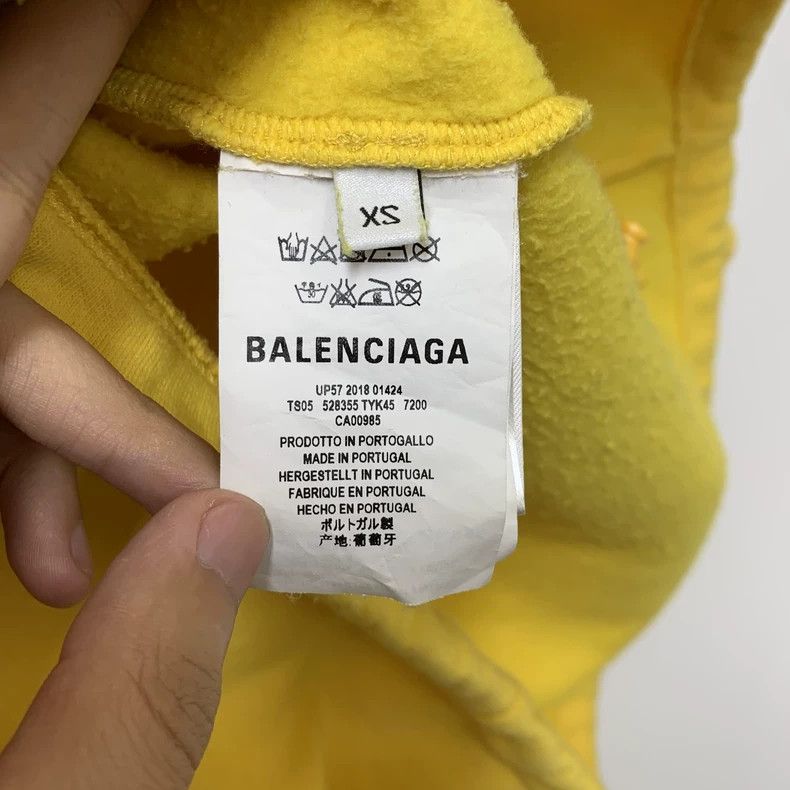 Other Balenciaga Yellow hooded sweatshirt Size US XS / EU 42 / 0 - 4 Thumbnail