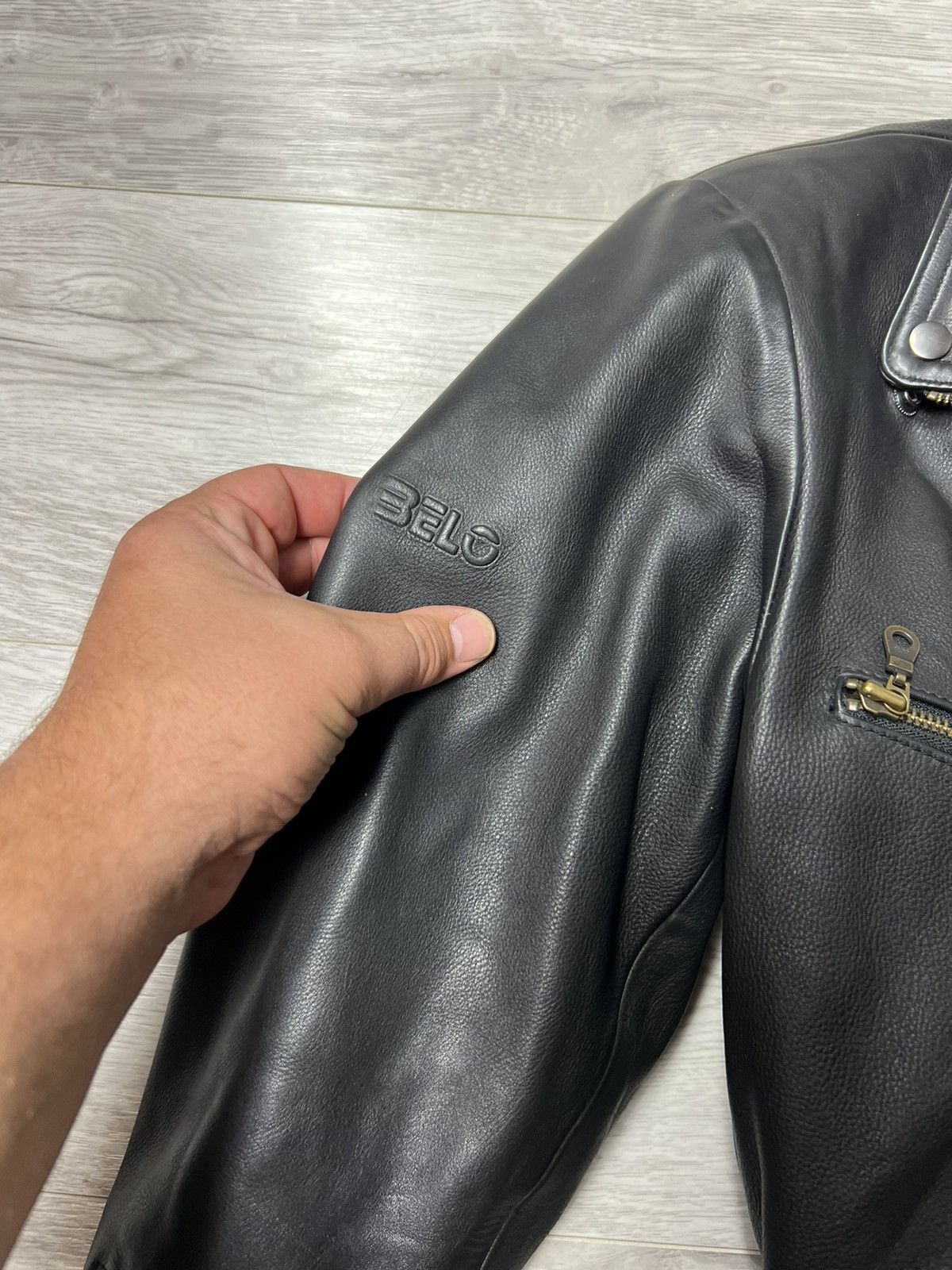 Genuine Leather Vintage Belo Heavyweight Biker Leather Jacket Rock Punk Size US M / EU 48-50 / 2 - 5 Thumbnail