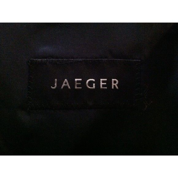Jaeger JAEGER MEN'S BLACK 100%WOOL SPORT COAT JACKET BLAZER 40R Size 40R - 7 Thumbnail