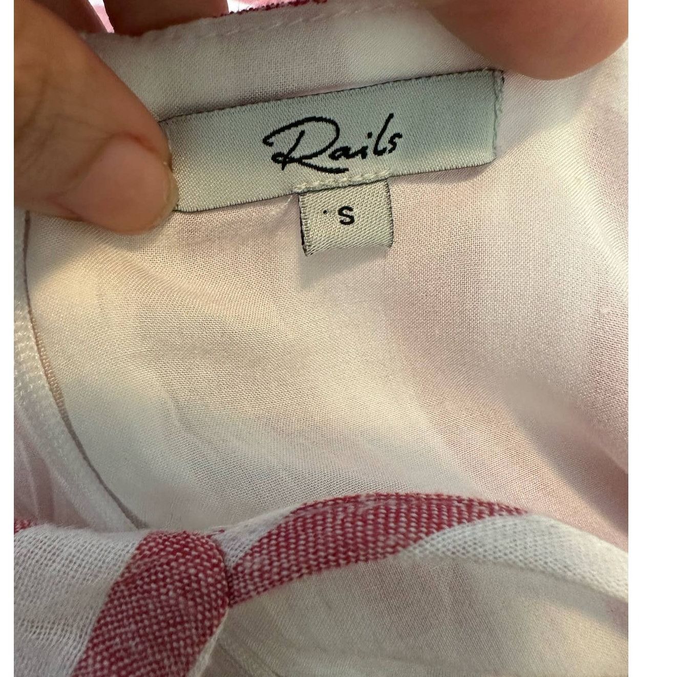 Rails Rails pink white pin stripes ruffle detail midi dress Small Size S / US 4 / IT 40 - 5 Thumbnail
