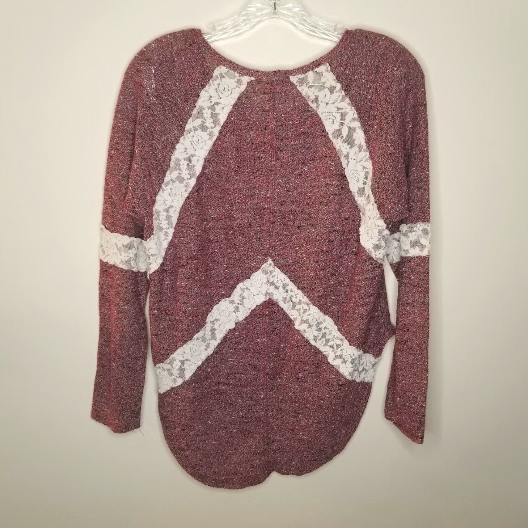Vintage Love By Design Blouse Women Long Sleeve Red Sheer XL Size XL / US 12-14 / IT 48-50 - 4 Thumbnail