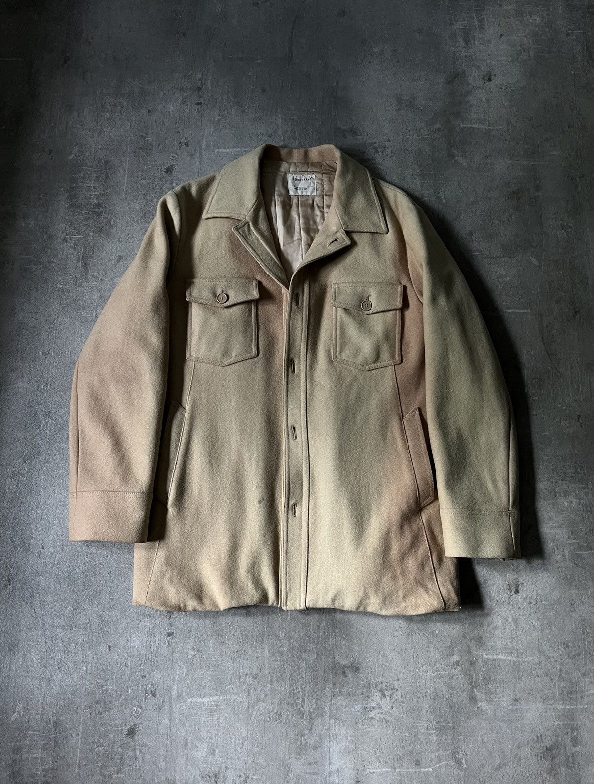 Helmut Lang × Vintage Helmut Lang 1997 Archive Rare Wool Pea Coat