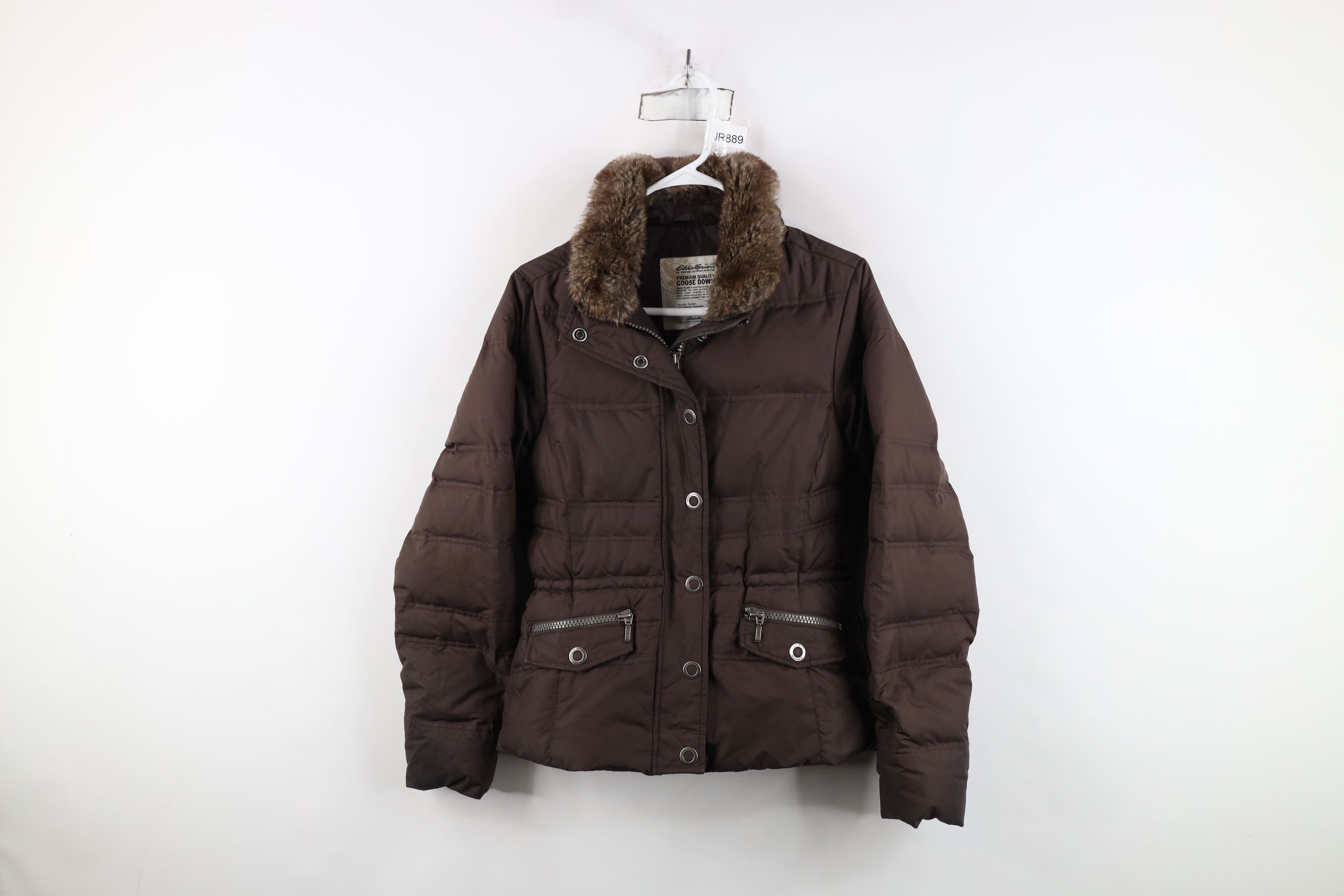 Eddie Bauer Vintage Y2K Eddie Bauer Goose Down Puffer Jacket Brown Size S / US 4 / IT 40 - 1 Thumbnail