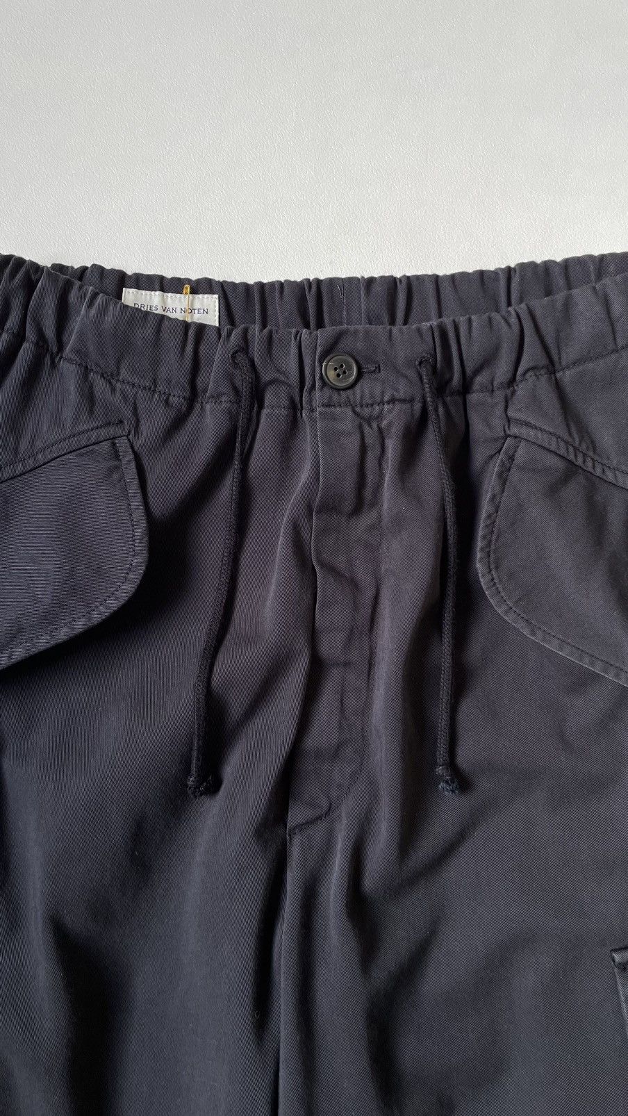 Dries Van Noten Blue Cotton Flight Cargo Trousers Size US 32 / EU 48 - 3 Thumbnail