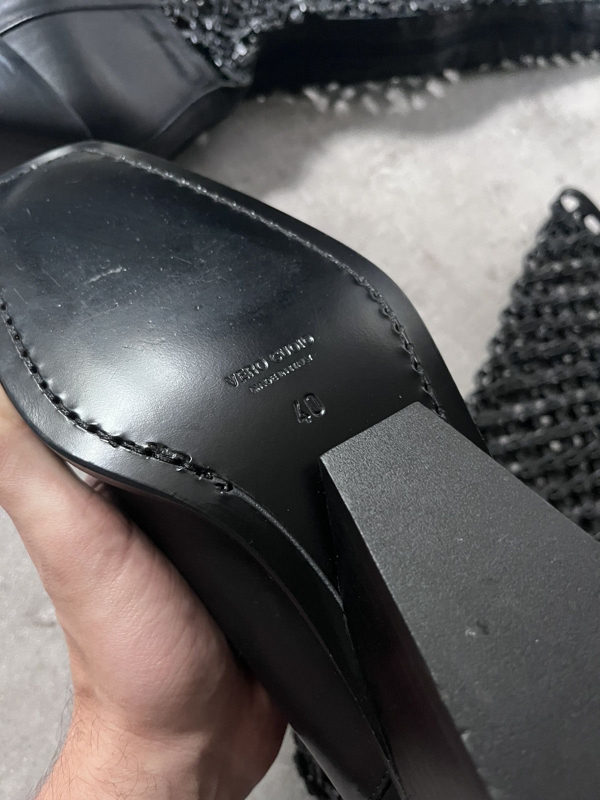 Ann Demeulemeester Ann Demeulemeester F/W 2019 Leather Net Boots Size US 10 / IT 40 - 14 Thumbnail